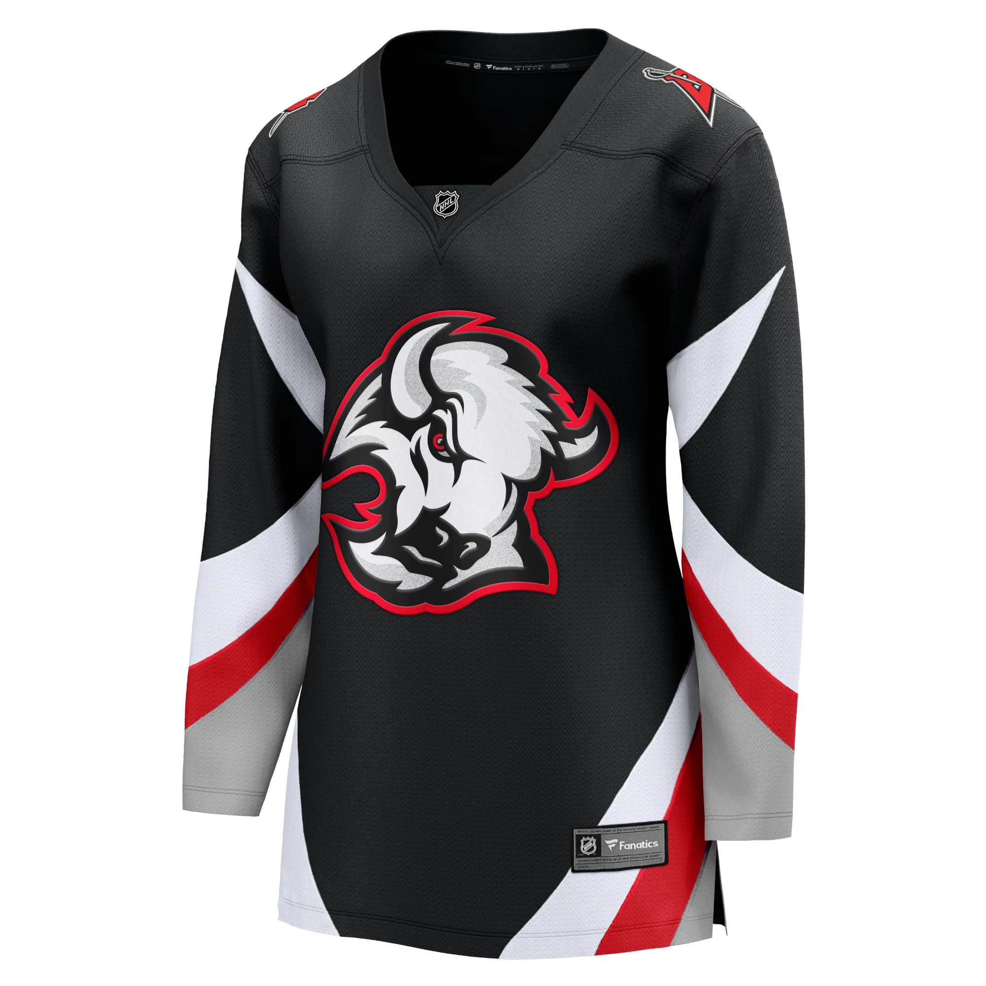 Women's Fanatics Branded Black Buffalo Sabres Alternate Premier Breakaway Blank Jersey