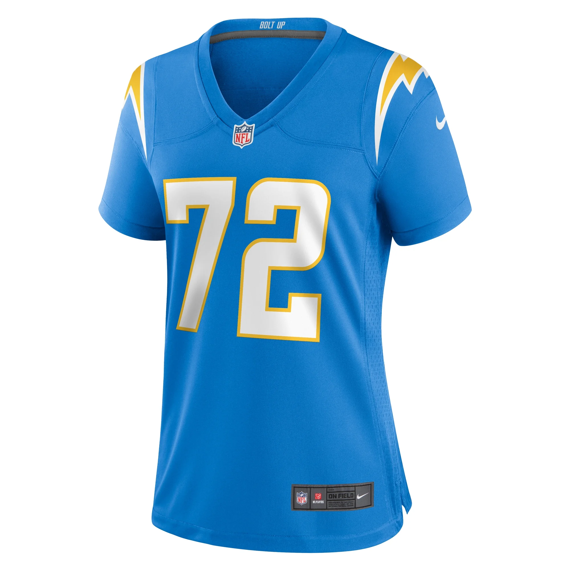 Women's Nike Jerrod Clark Powder Blue Los Angeles Chargers Team Game Jersey