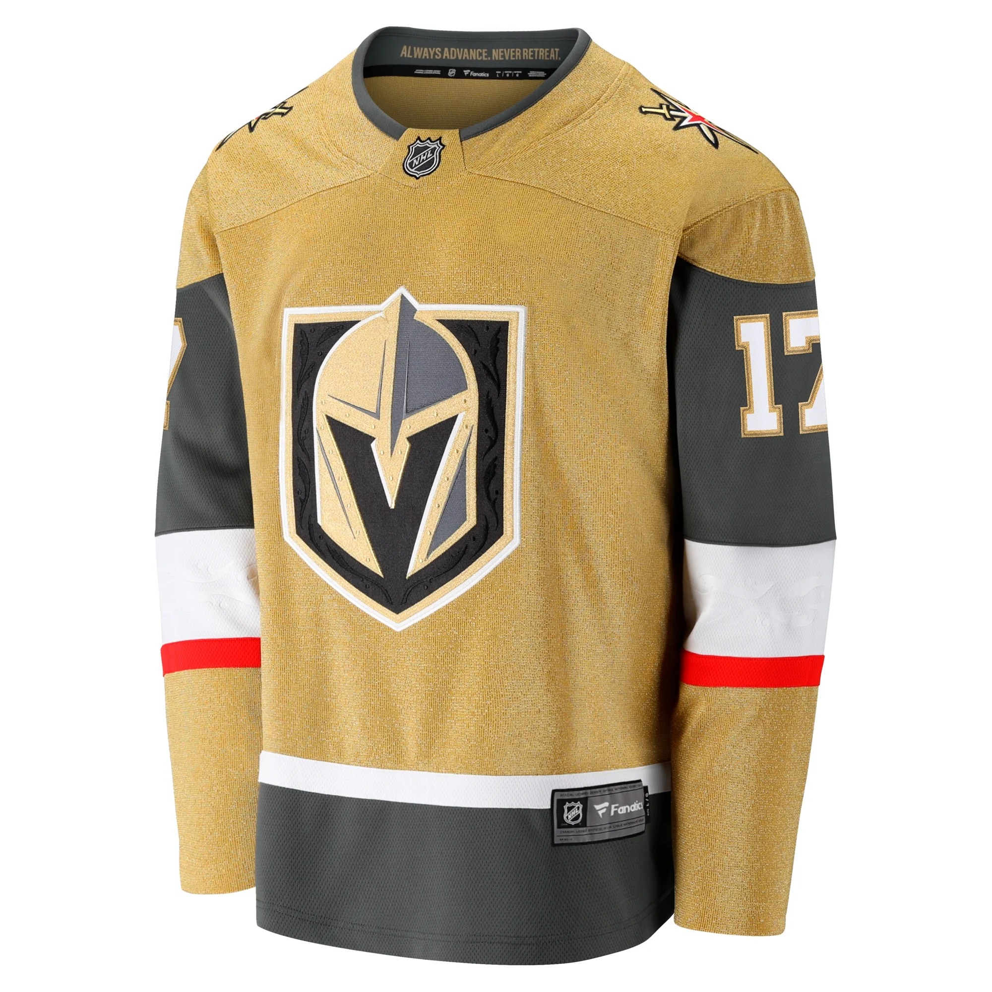 Men's Fanatics Ben Hutton Gold Vegas Golden Knights Home Premier Breakaway Player Jersey