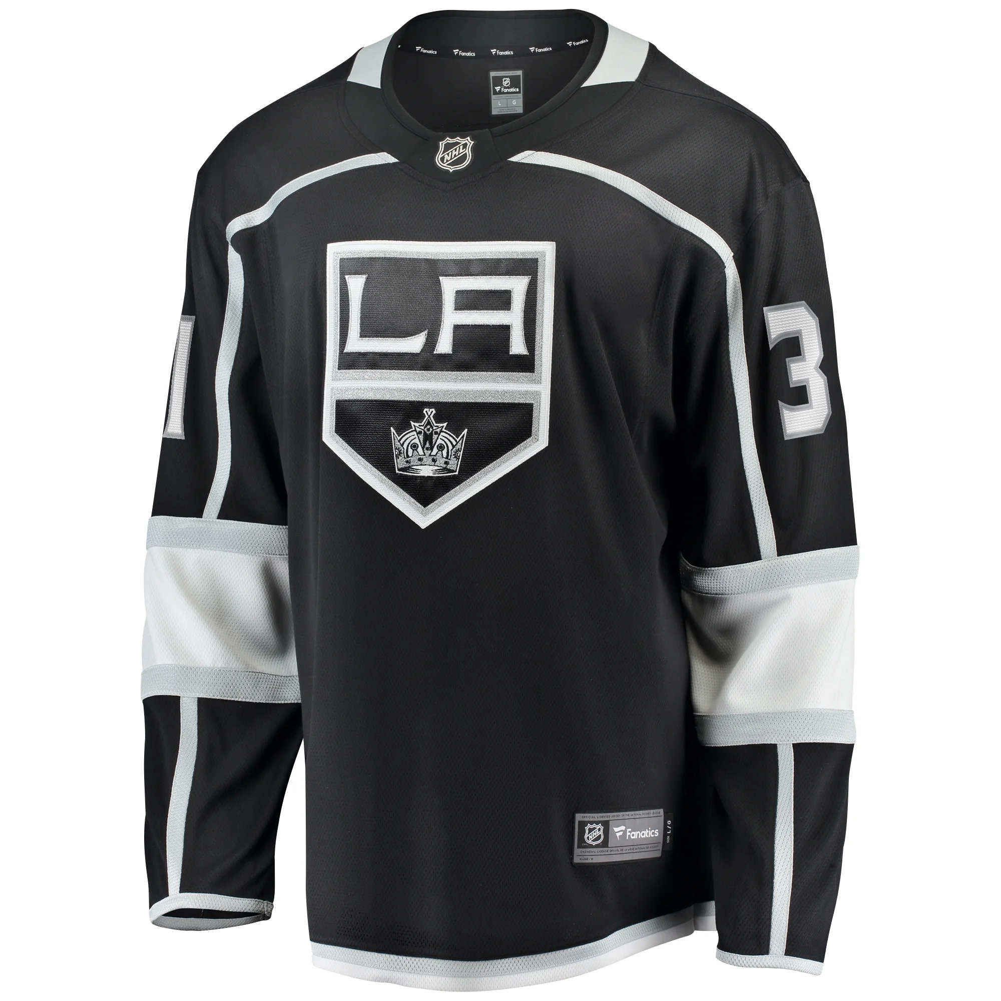 Men's Fanatics David Rittich Black Los Angeles Kings Home Premier Breakaway Player Jersey