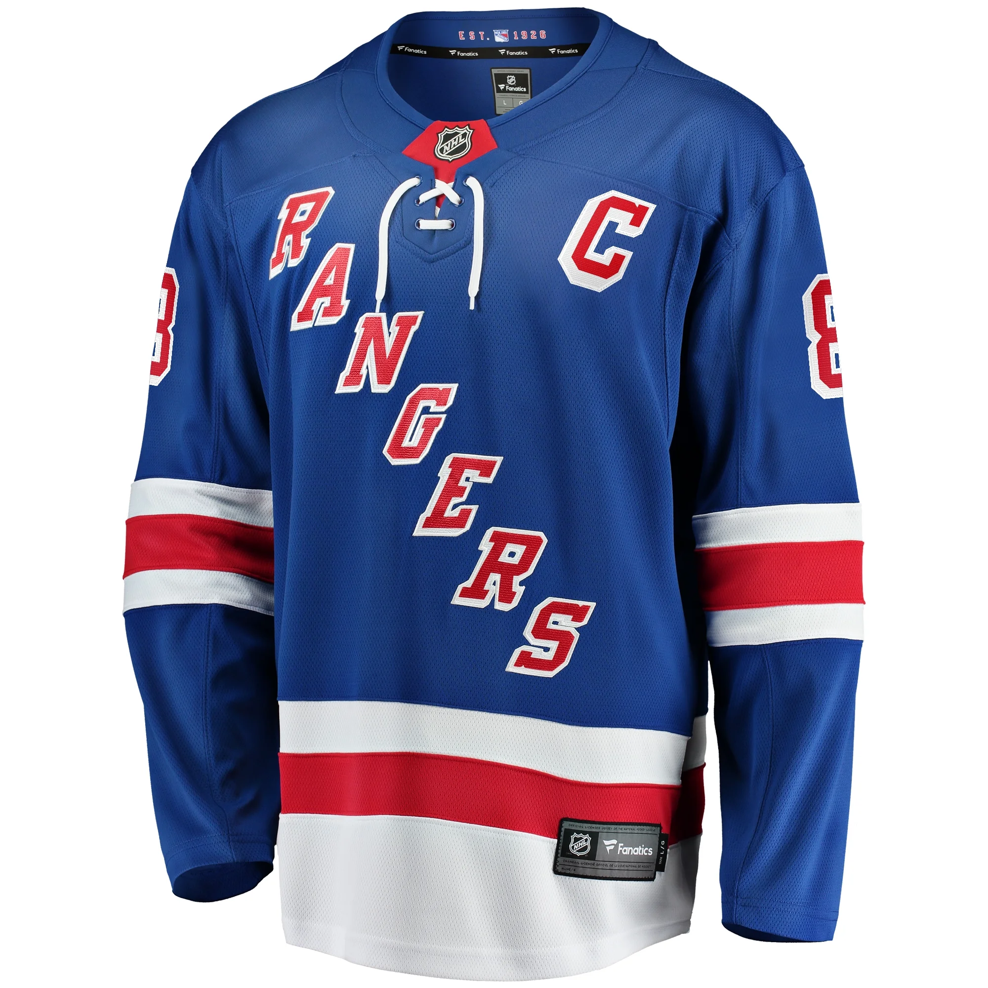Men's Fanatics Jacob Trouba Blue New York Rangers Home Breakaway Jersey