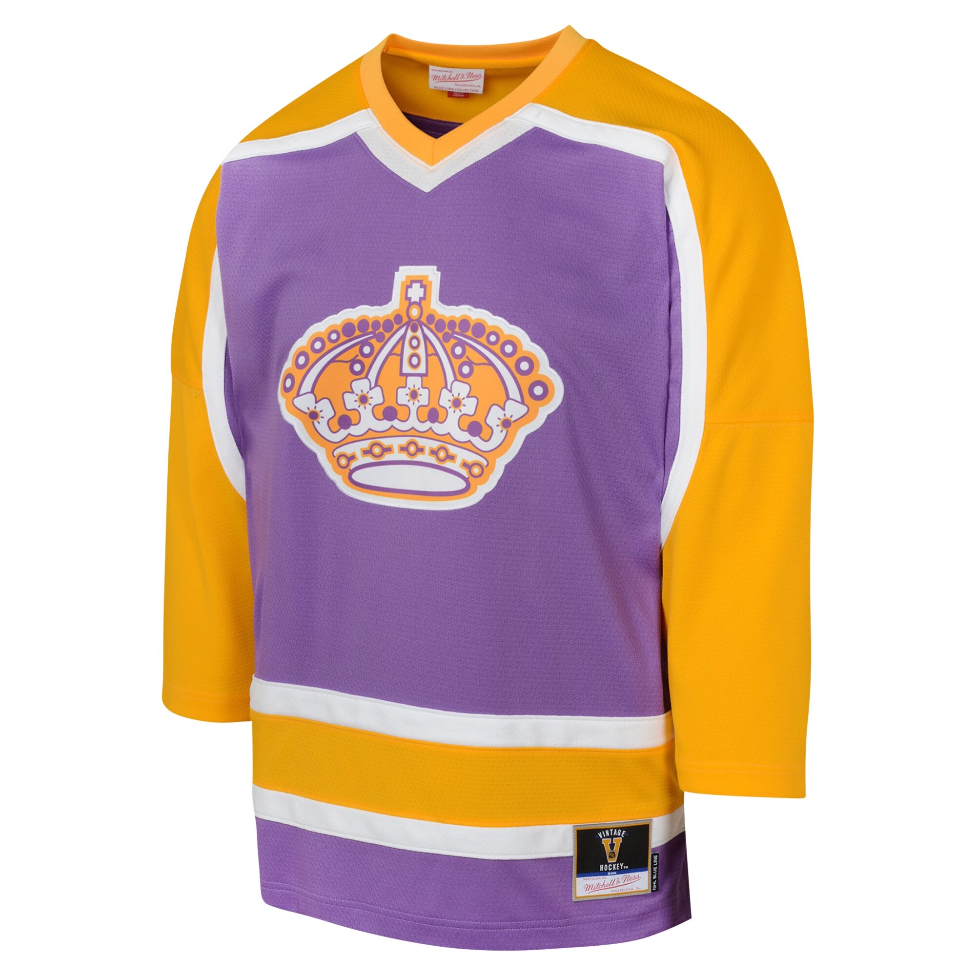 Los Angeles Kings Mitchell & Ness Youth 1980 Blue Line Jersey - Purple