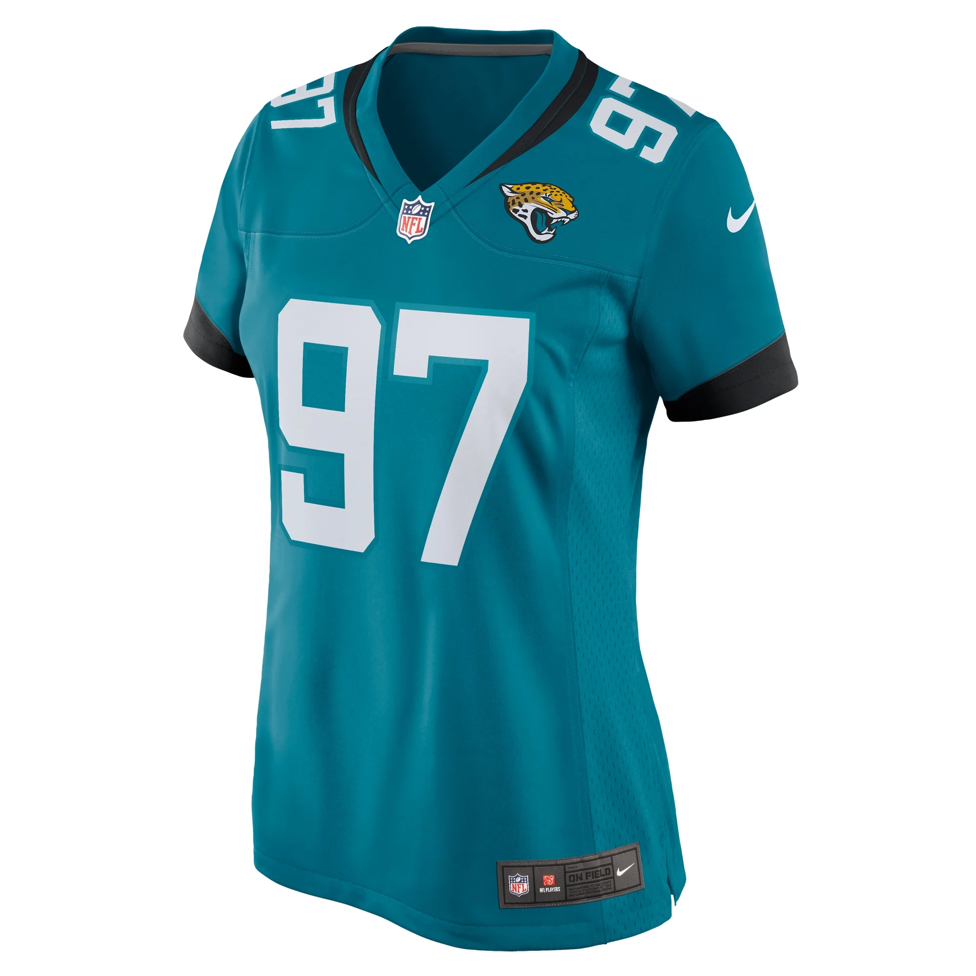 Women's Nike Henry Mondeaux Teal Jacksonville Jaguars Game Jersey