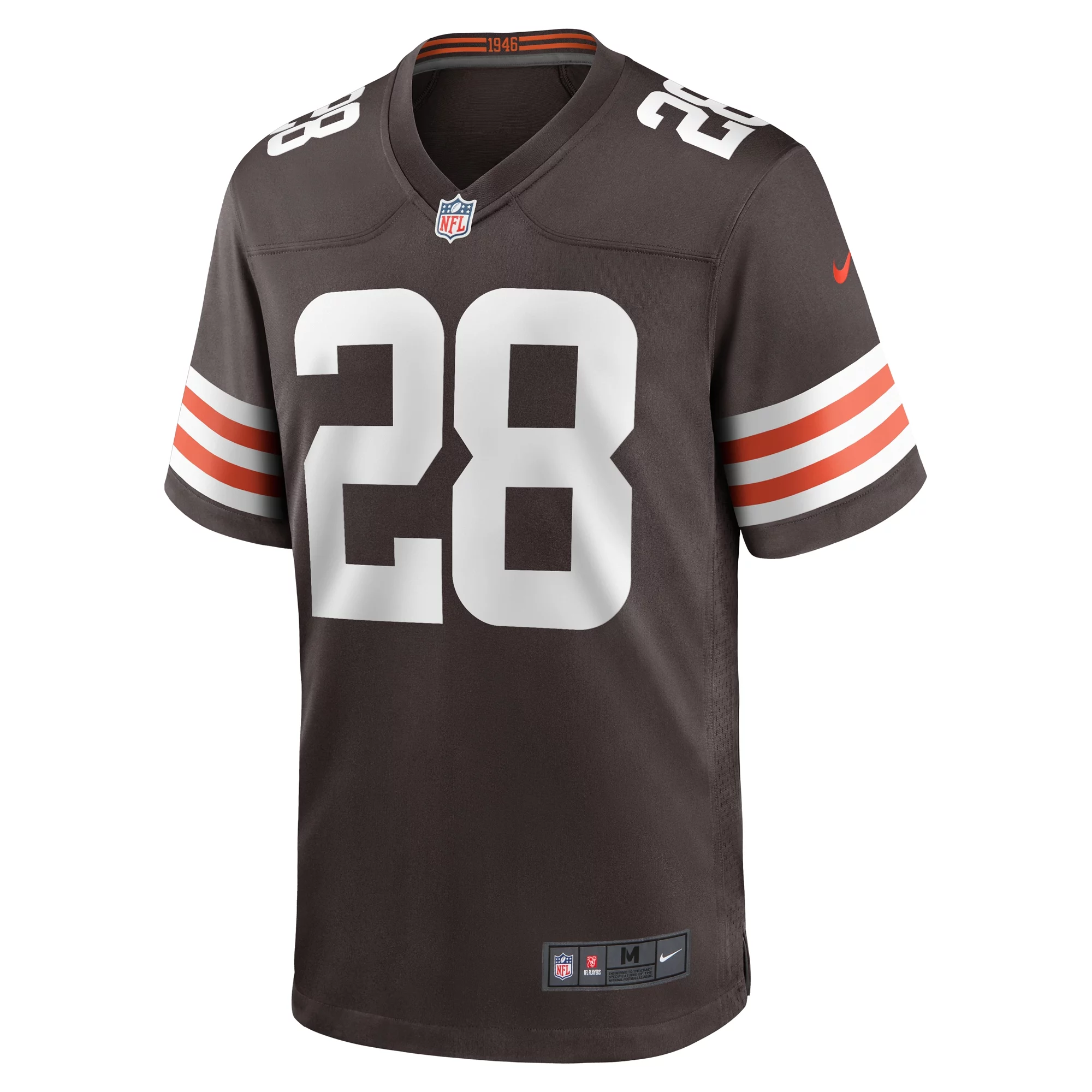 Men's Nike Mike Ford Brown Cleveland Browns Team Game Jersey