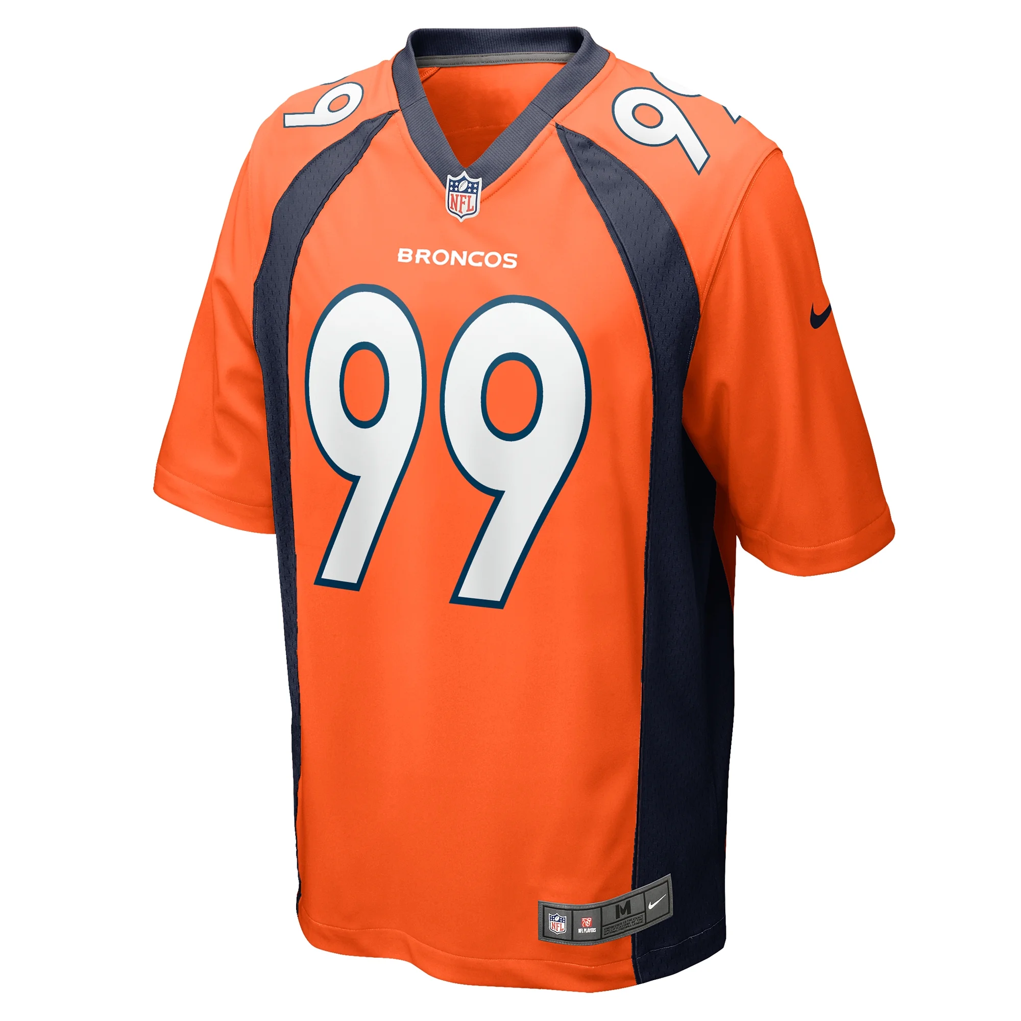 Men's Nike Zach Allen Orange Denver Broncos Game Player Jersey