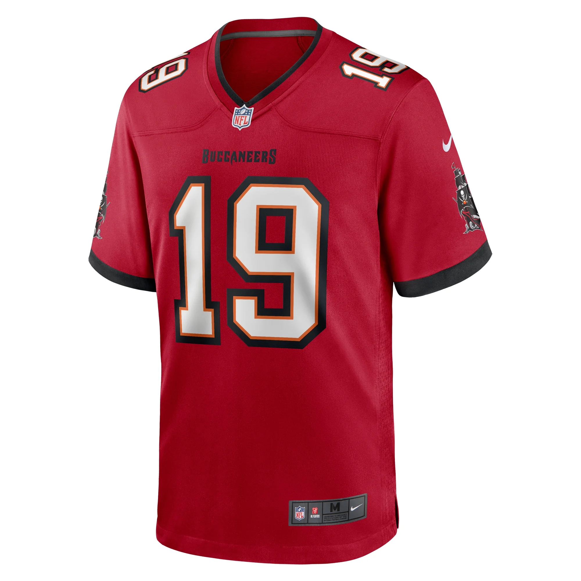 Men's Nike David Moore Red Tampa Bay Buccaneers Game Jersey