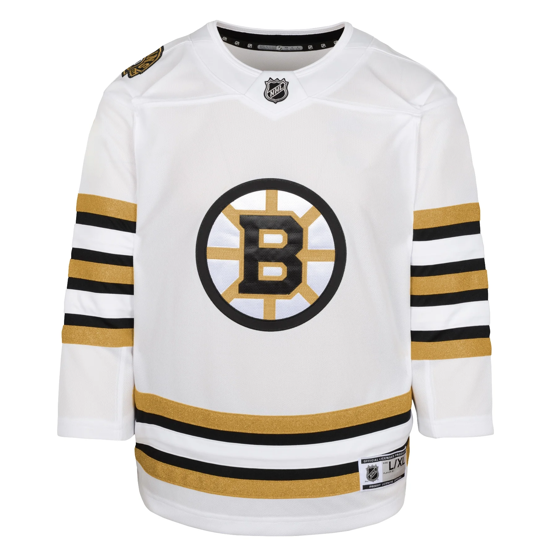 Youth White Boston Bruins 100th Anniversary Premier Jersey