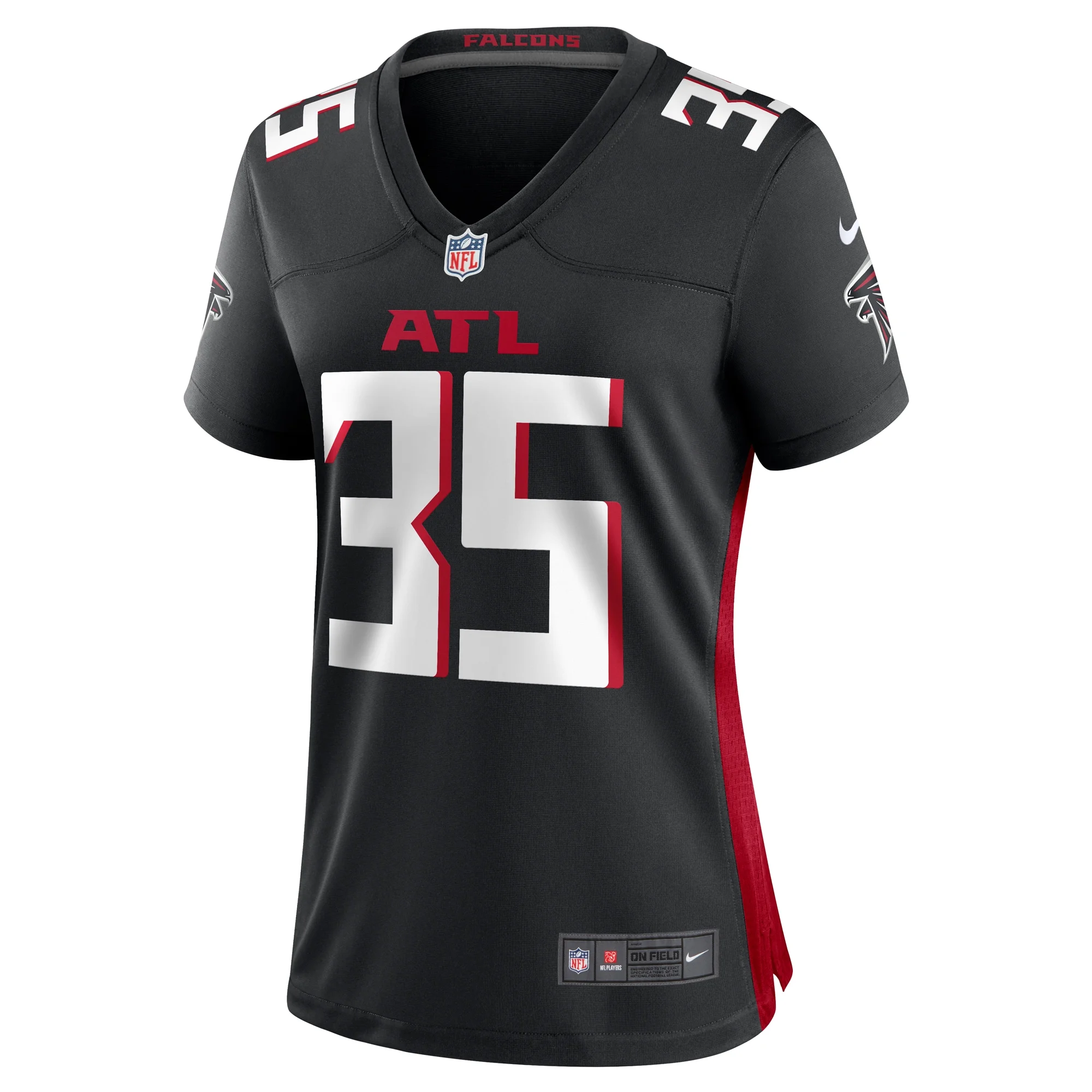 Women's Nike Natrone Brooks Black Atlanta Falcons Team Game Jersey