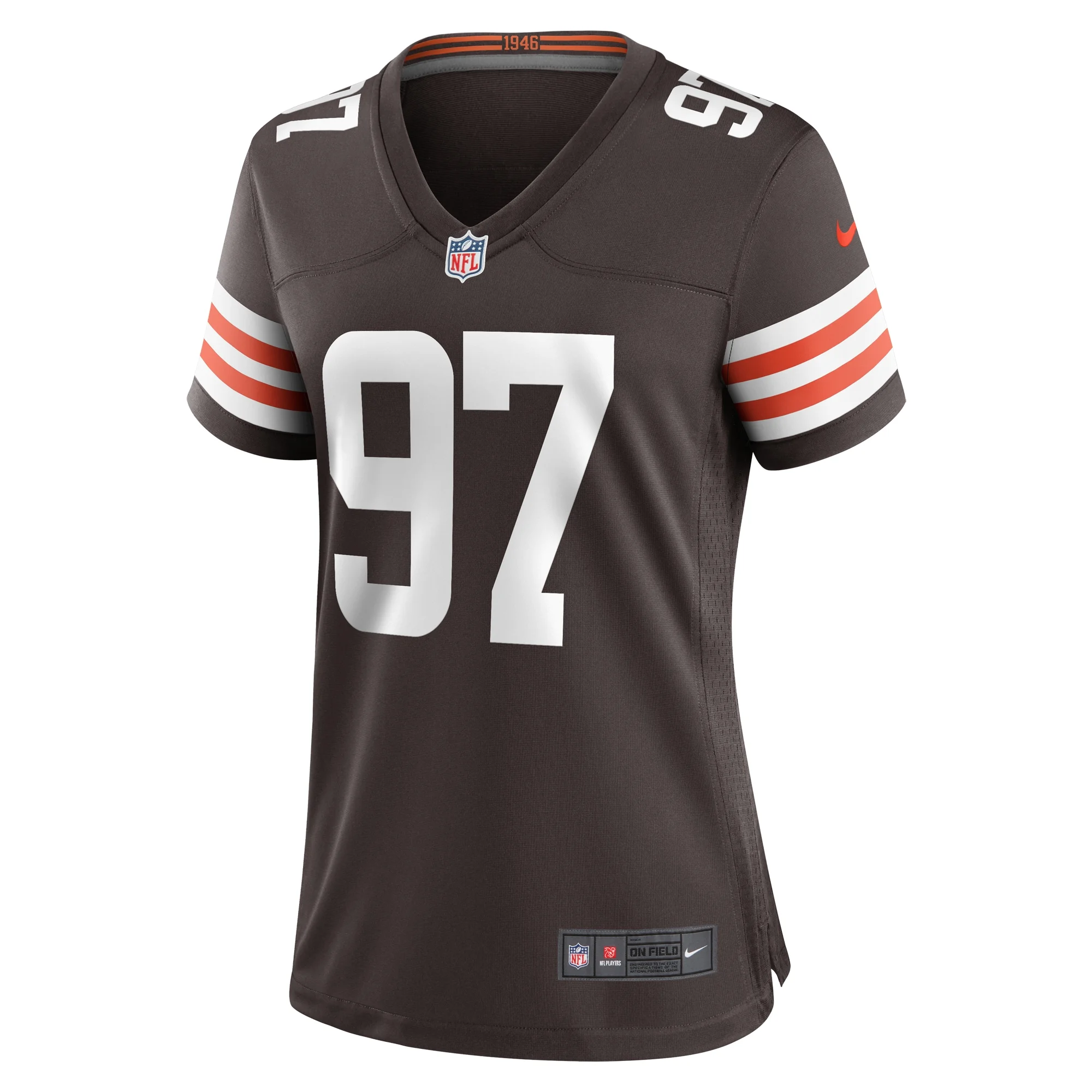 Women's Nike Tommy Togiai Brown Cleveland Browns Game Jersey