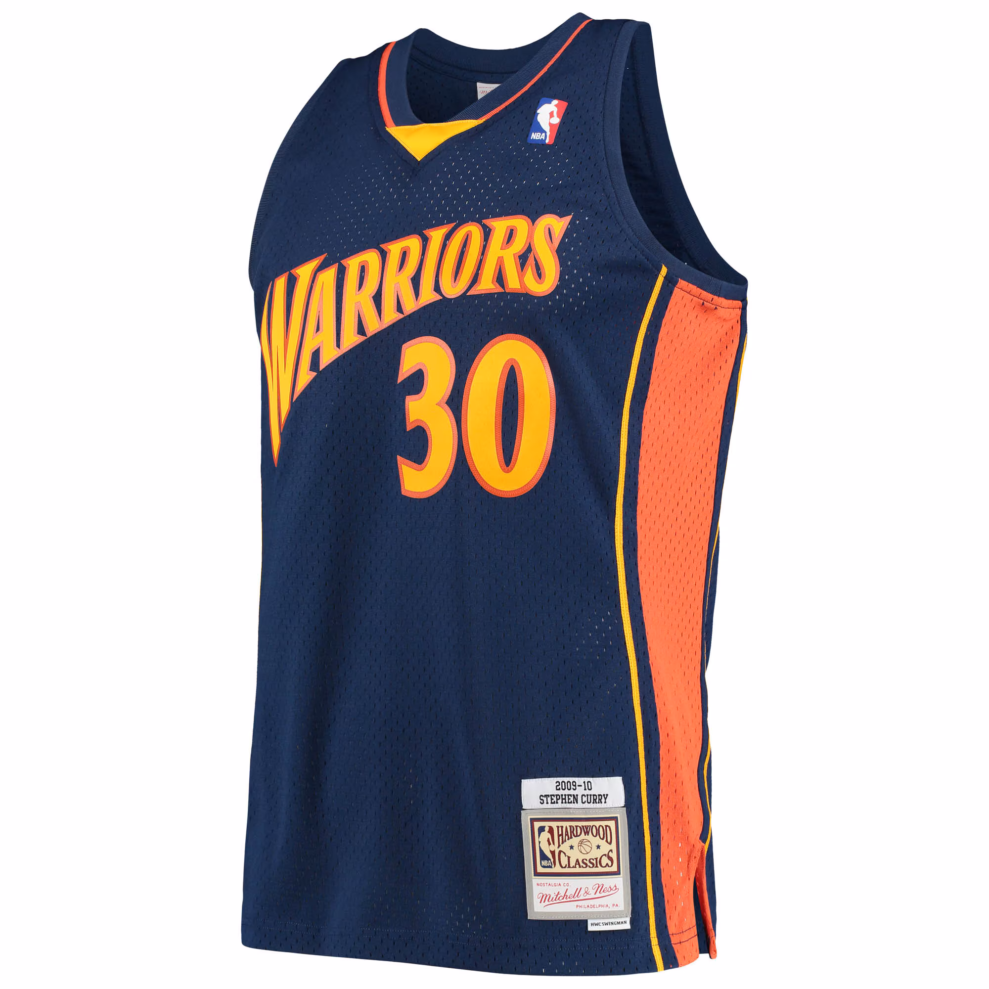 Stephen Curry Golden State Warriors Mitchell & Ness Hardwood Classics Swingman Jersey - Navy