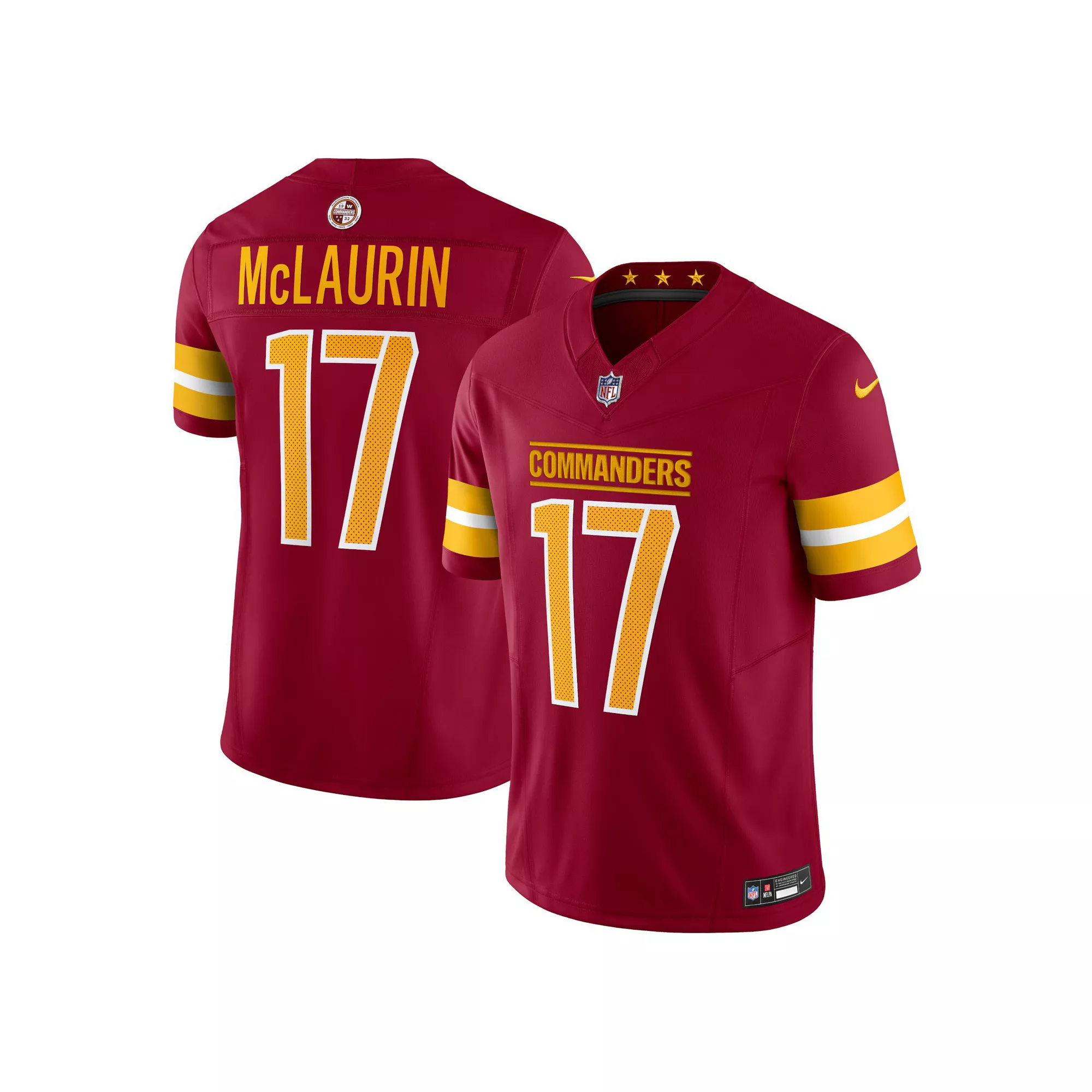 Men's Nike Terry McLaurin Burgundy Washington Commanders Vapor F.U.S.E. Limited Jersey