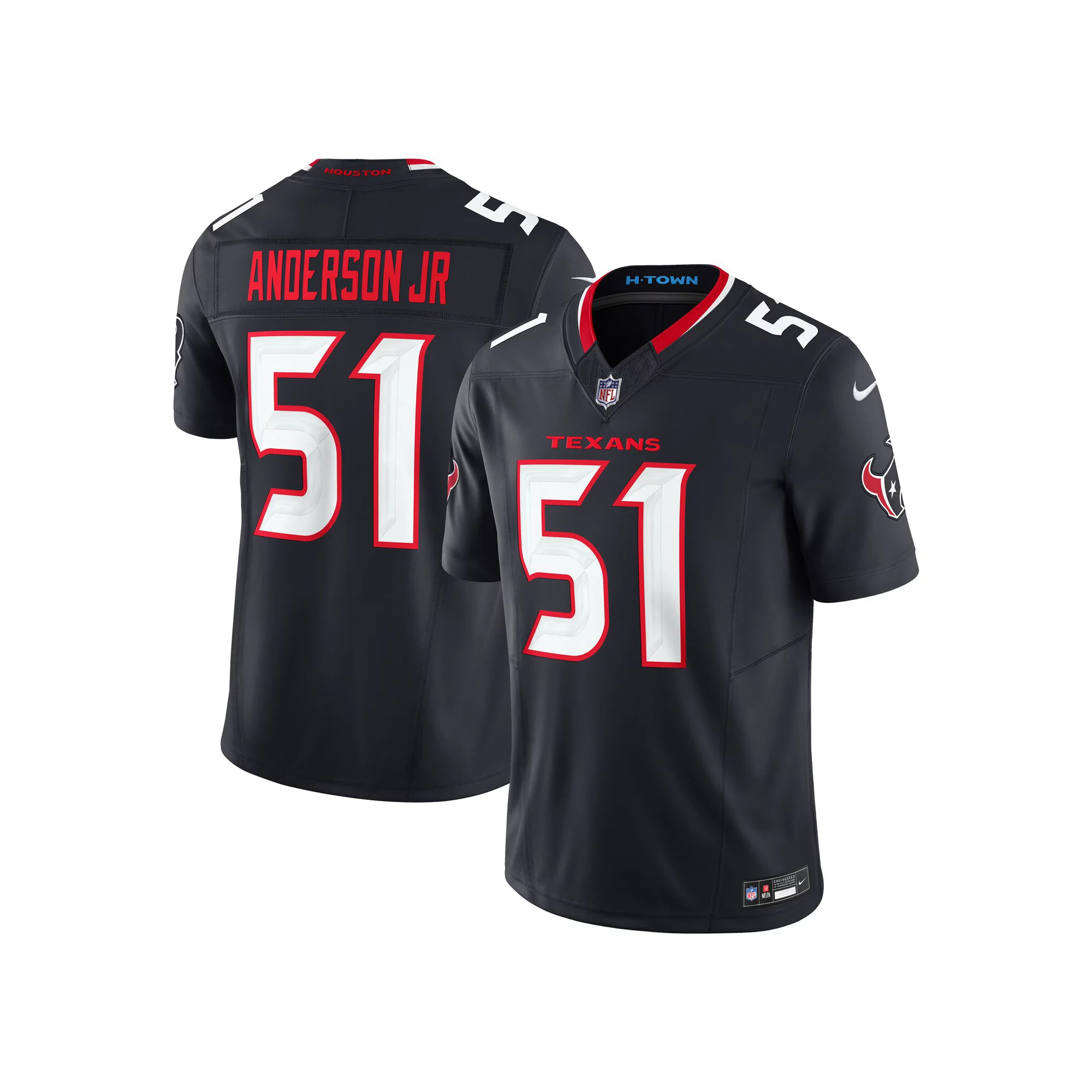 Men's Nike Will Anderson Jr. Navy Houston Texans Vapor F.U.S.E. Limited Jersey