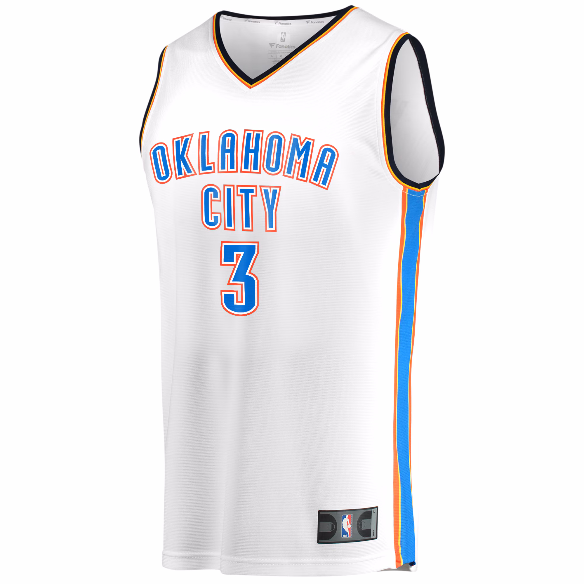 Josh Giddey Oklahoma City Thunder Fanatics Fast Break Player Jersey - Association Edition - White