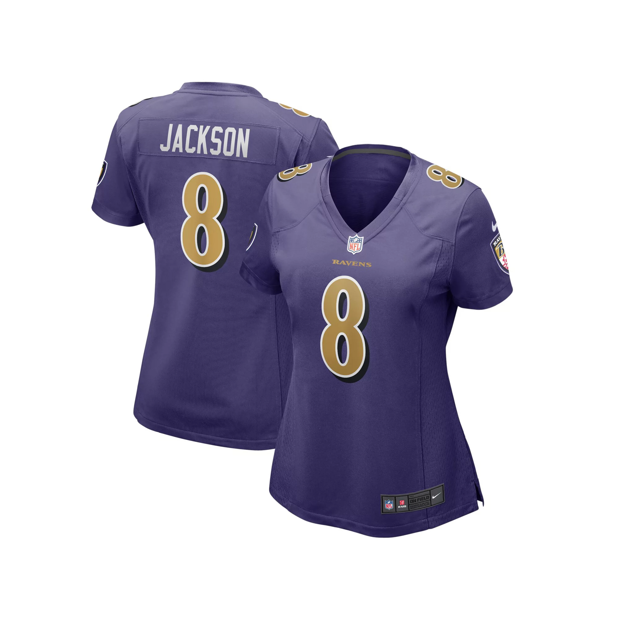 Women's Nike Lamar Jackson Purple Baltimore Ravens Alternate Game Player Jersey