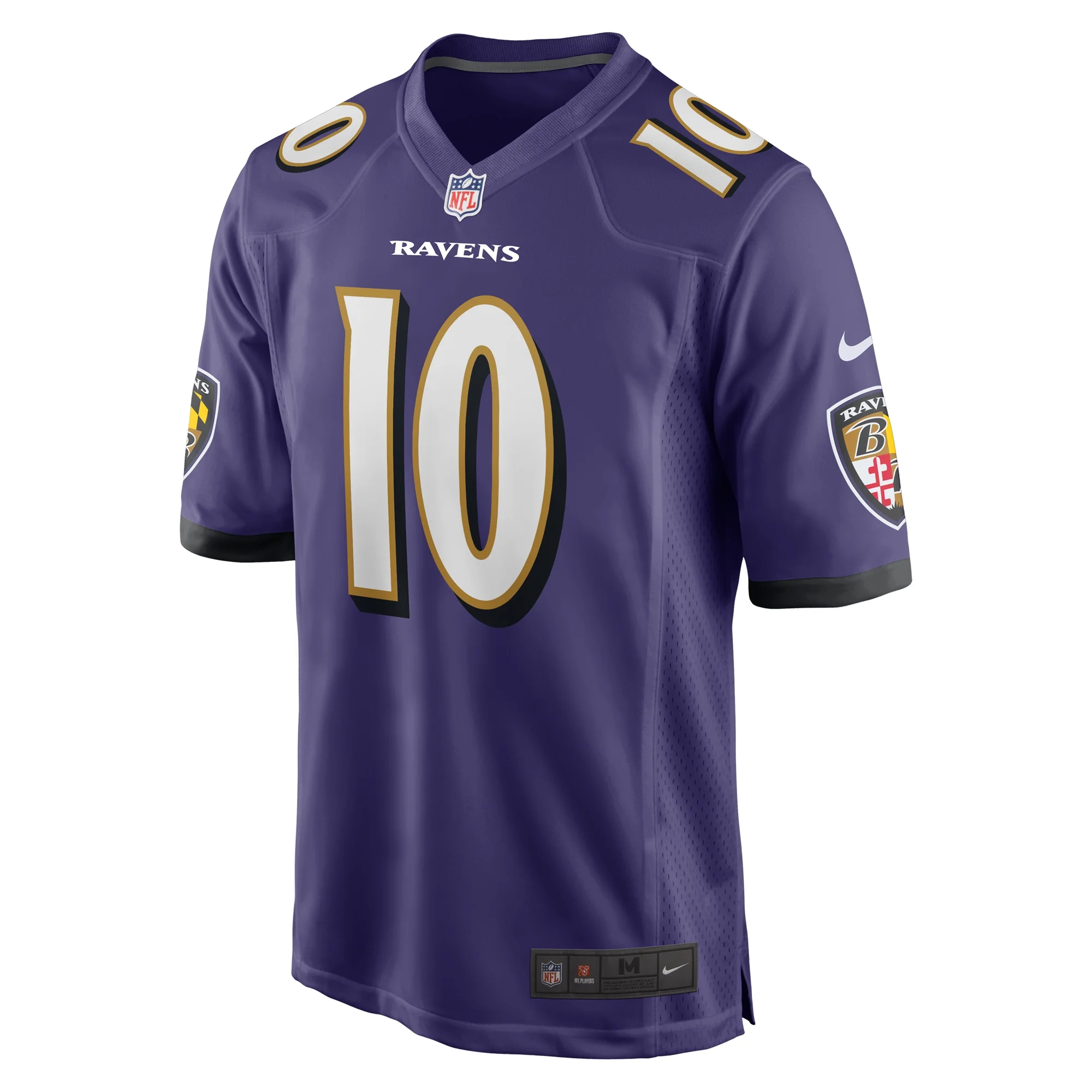 Men's Nike Arthur Maulet Purple Baltimore Ravens Game Jersey