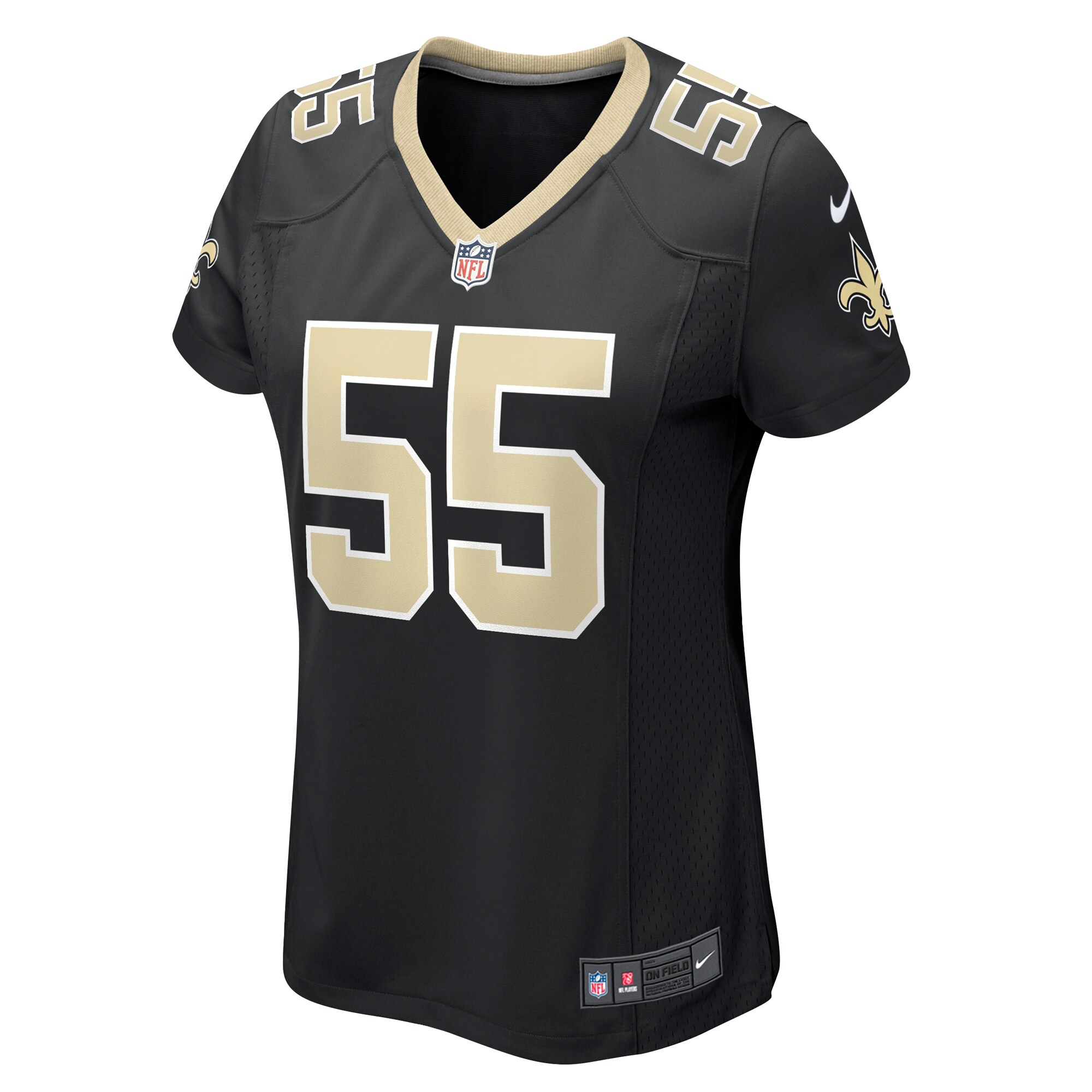 Isaiah Foskey New Orleans Saints Nike Women's Team Game Jersey -  Black
