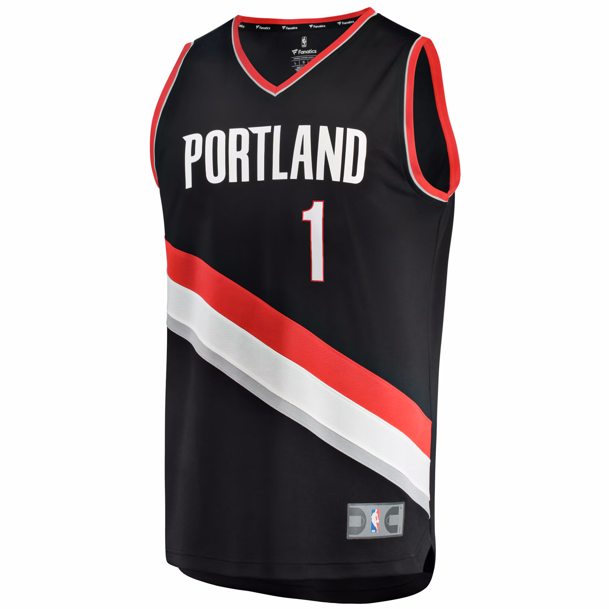 Anfernee Simons Portland Trail Blazers Fanatics Fast Break Replica Player Jersey - Icon Edition - Black
