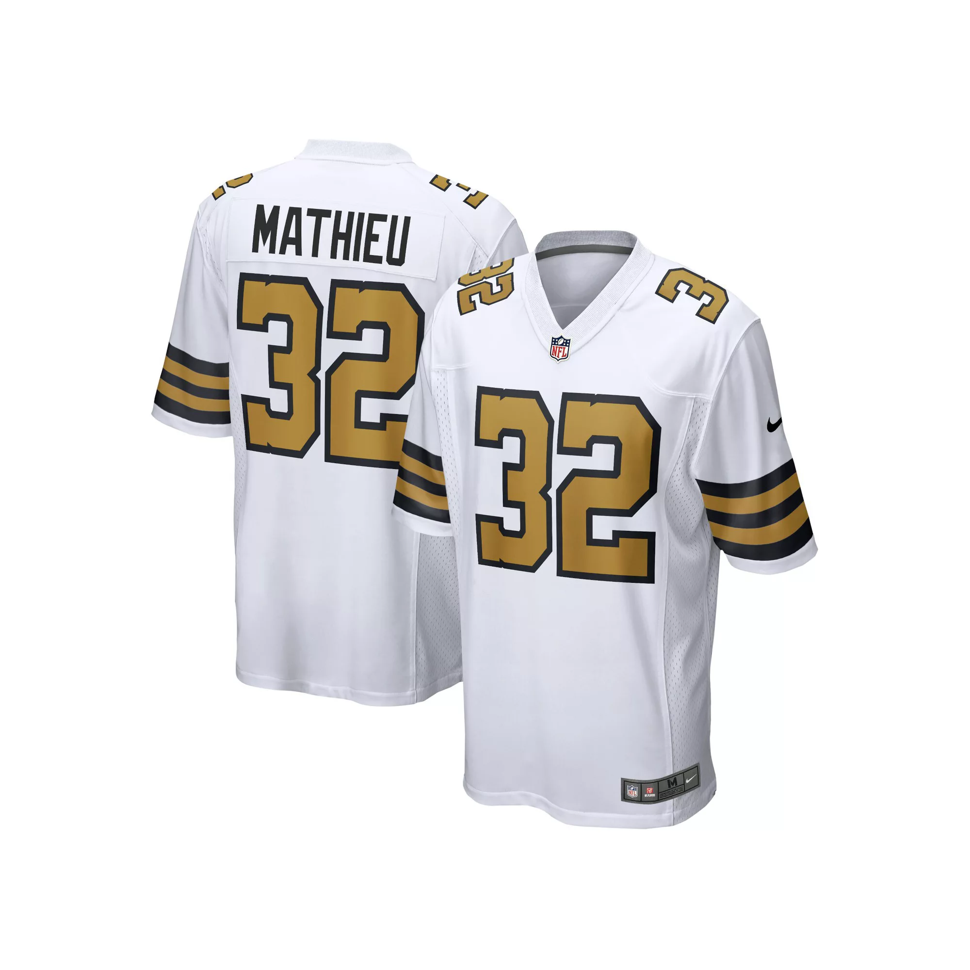 Men's Nike Tyrann Mathieu White New Orleans Saints Player Game Jersey