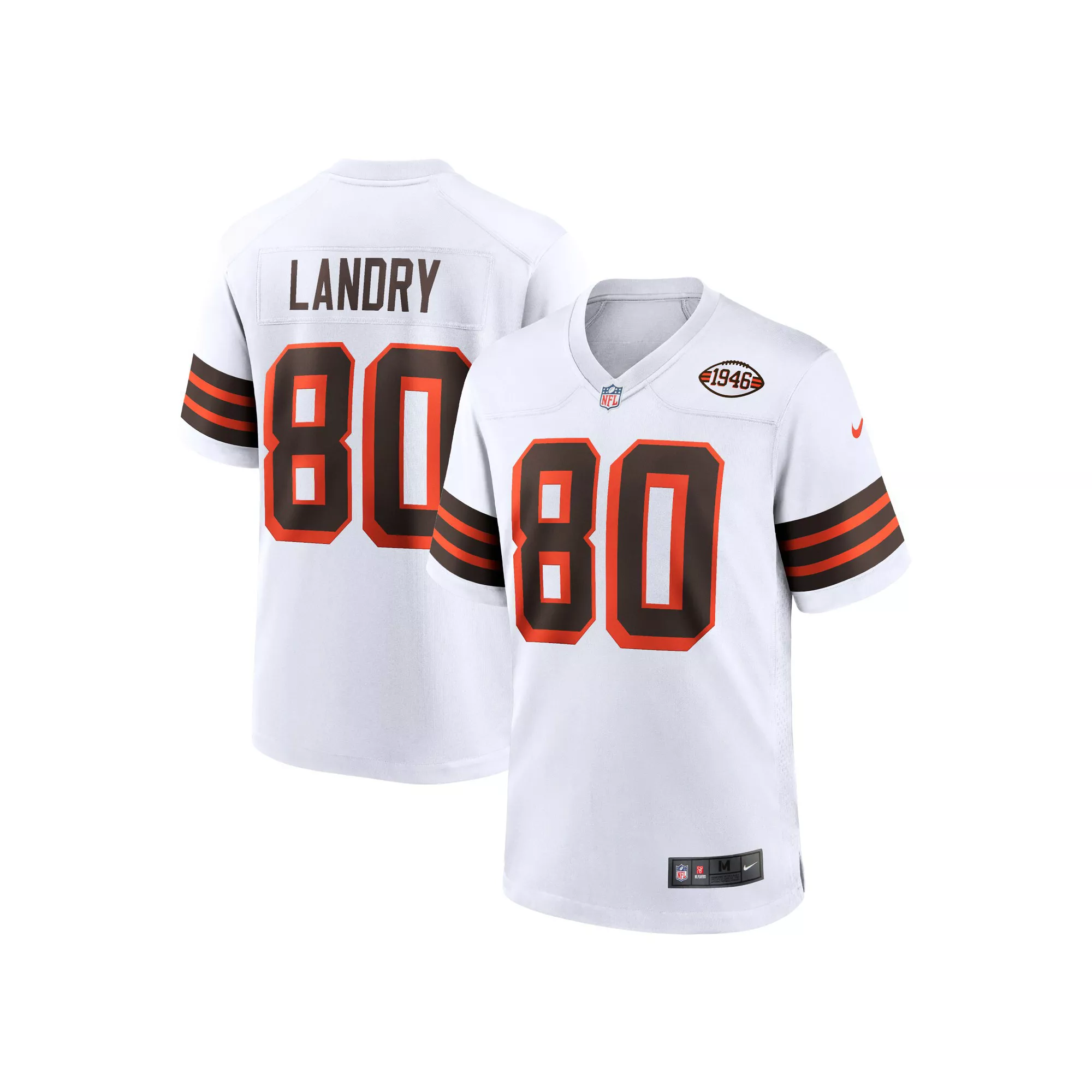 Men's Nike Jarvis Landry White Cleveland Browns 1946 Collection Alternate Game Jersey