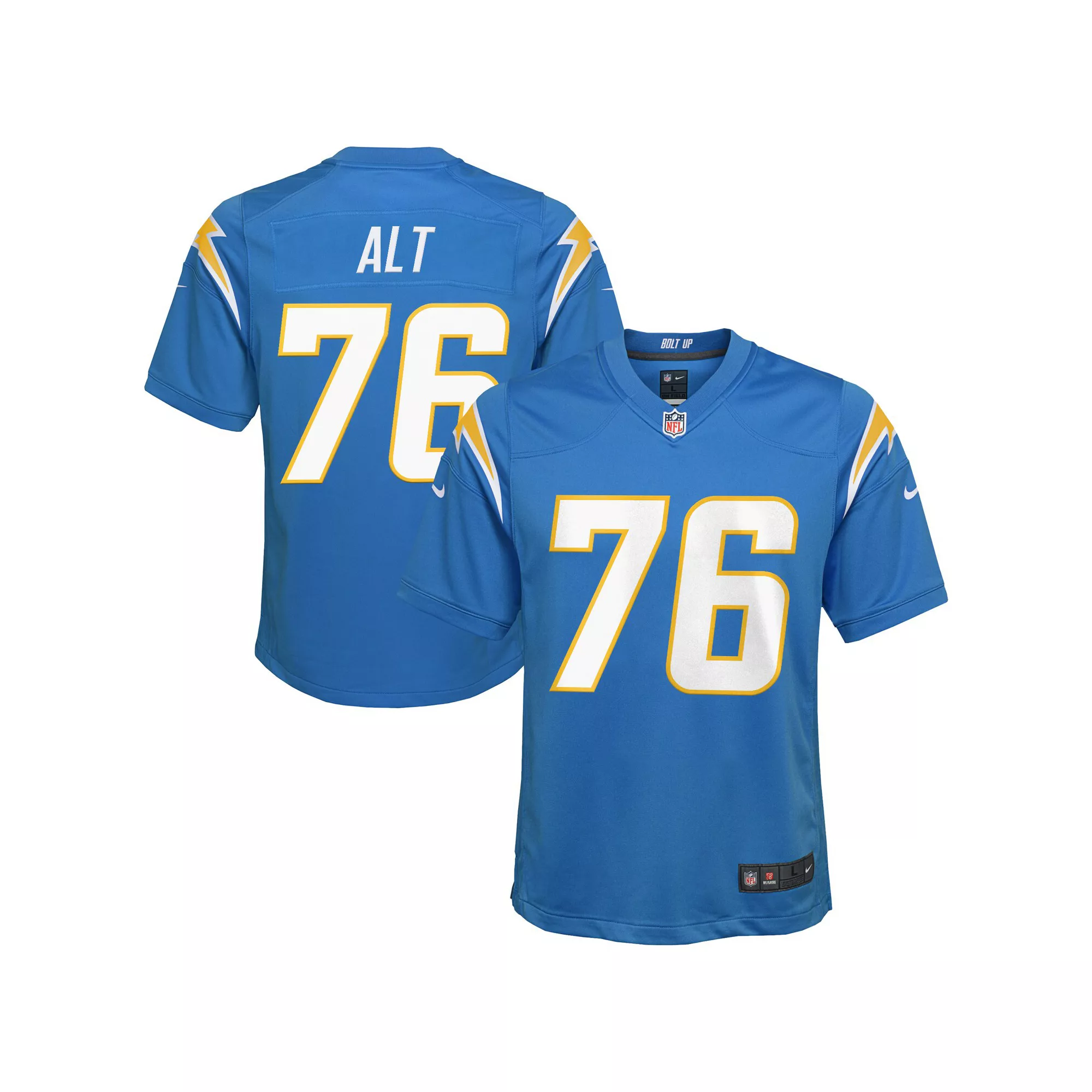 Youth Nike Joe Alt Powder Blue Los Angeles Chargers 2024 NFL Draft First Round Pick Player Game Jersey