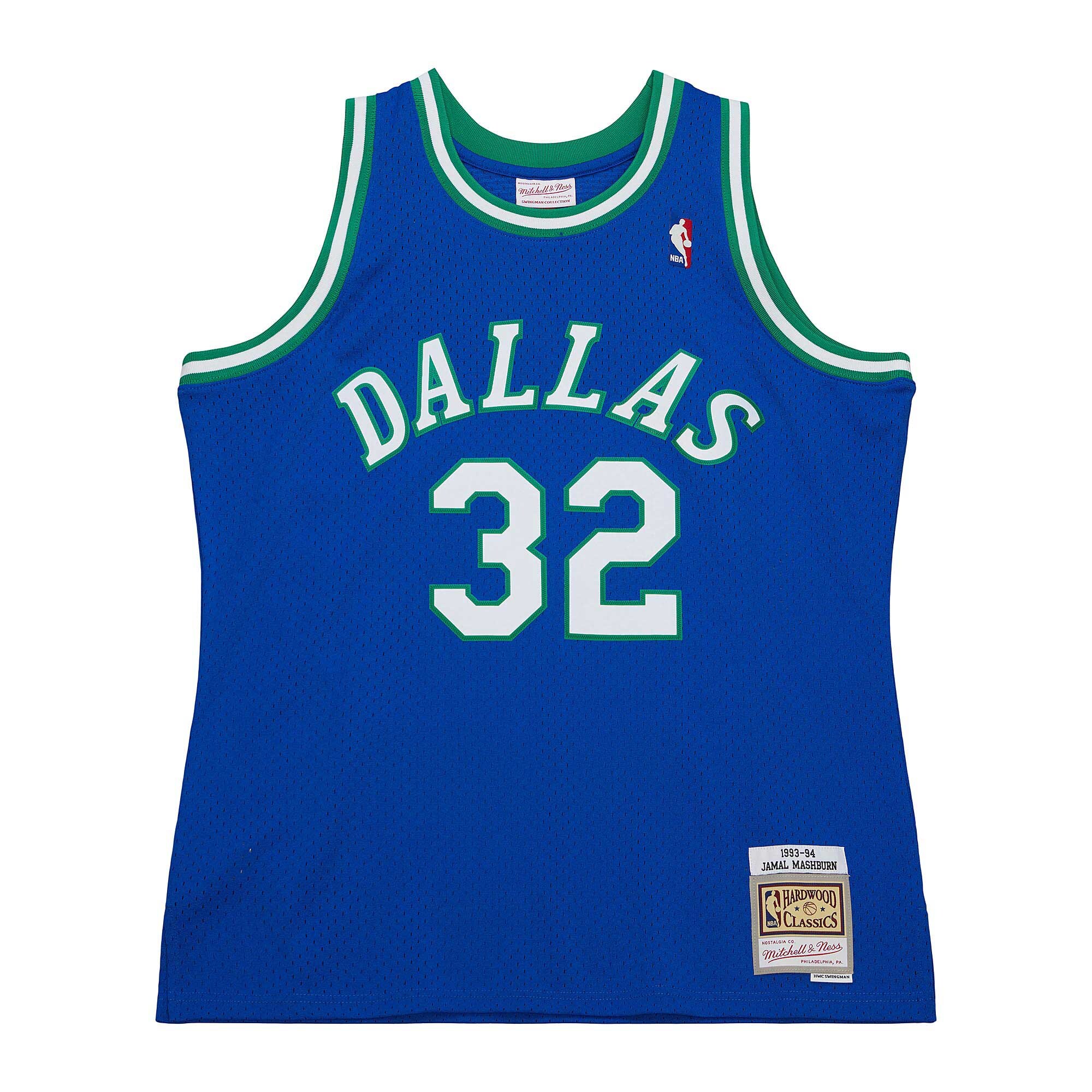 Jamal Mashburn Dallas Mavericks Mitchell & Ness 2001/02 Hardwood Classics Swingman Jersey - Blue
