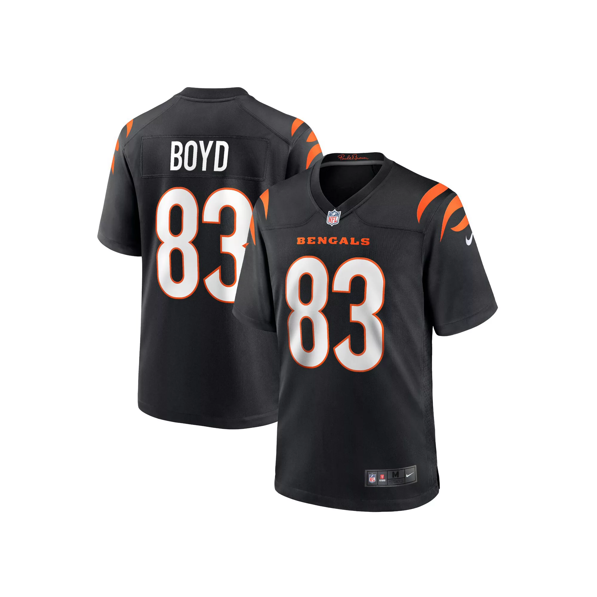 Men's Nike Tyler Boyd Black Cincinnati Bengals Game Jersey