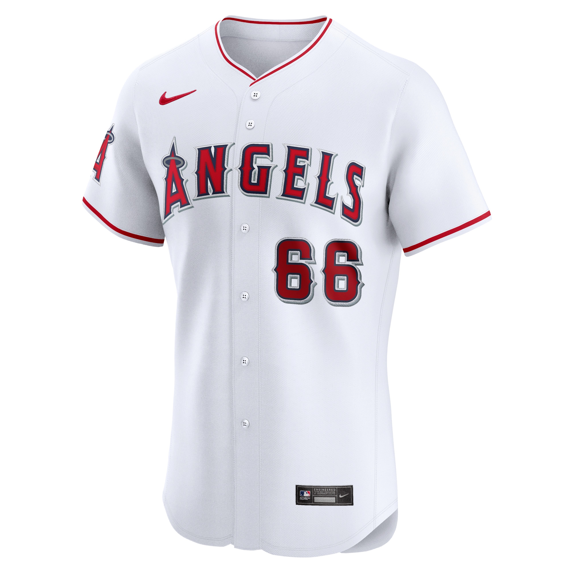 Luis Garcia Los Angeles Angels Nike Home Elite Player Jersey - White