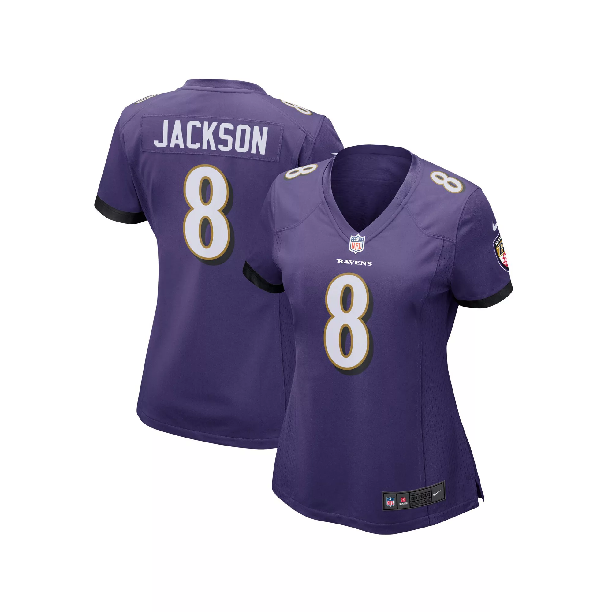 Women's Nike Lamar Jackson Purple Baltimore Ravens Game Jersey
