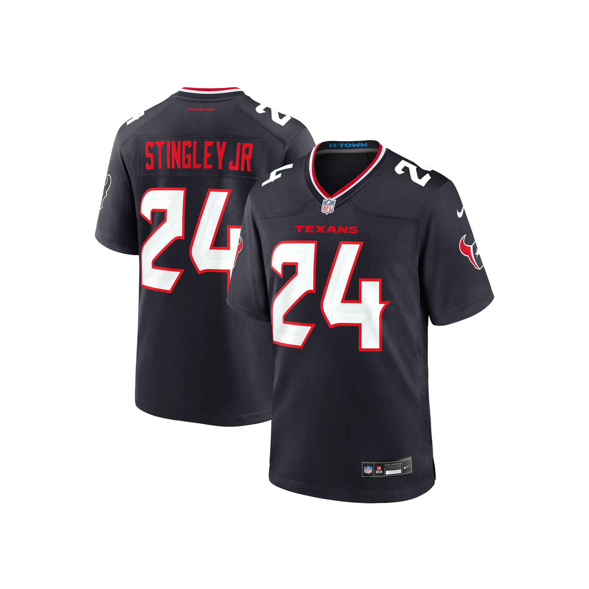 Men's Nike Derek Stingley Jr. Navy Houston Texans Game Jersey