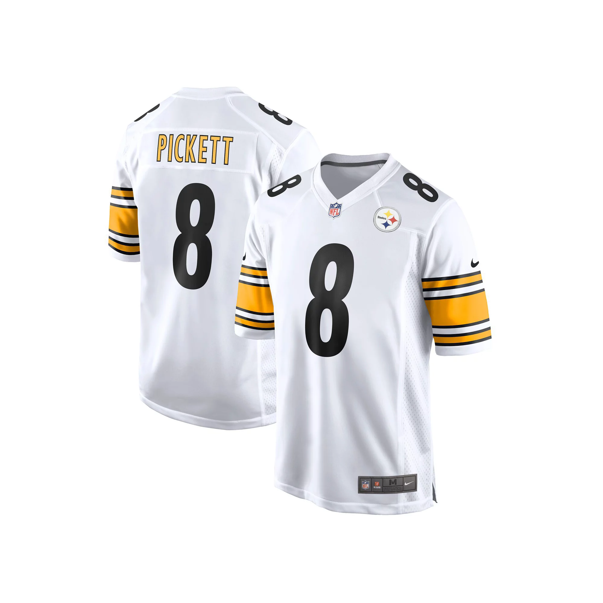 Men's Nike Kenny Pickett White Pittsburgh Steelers Player Game Jersey