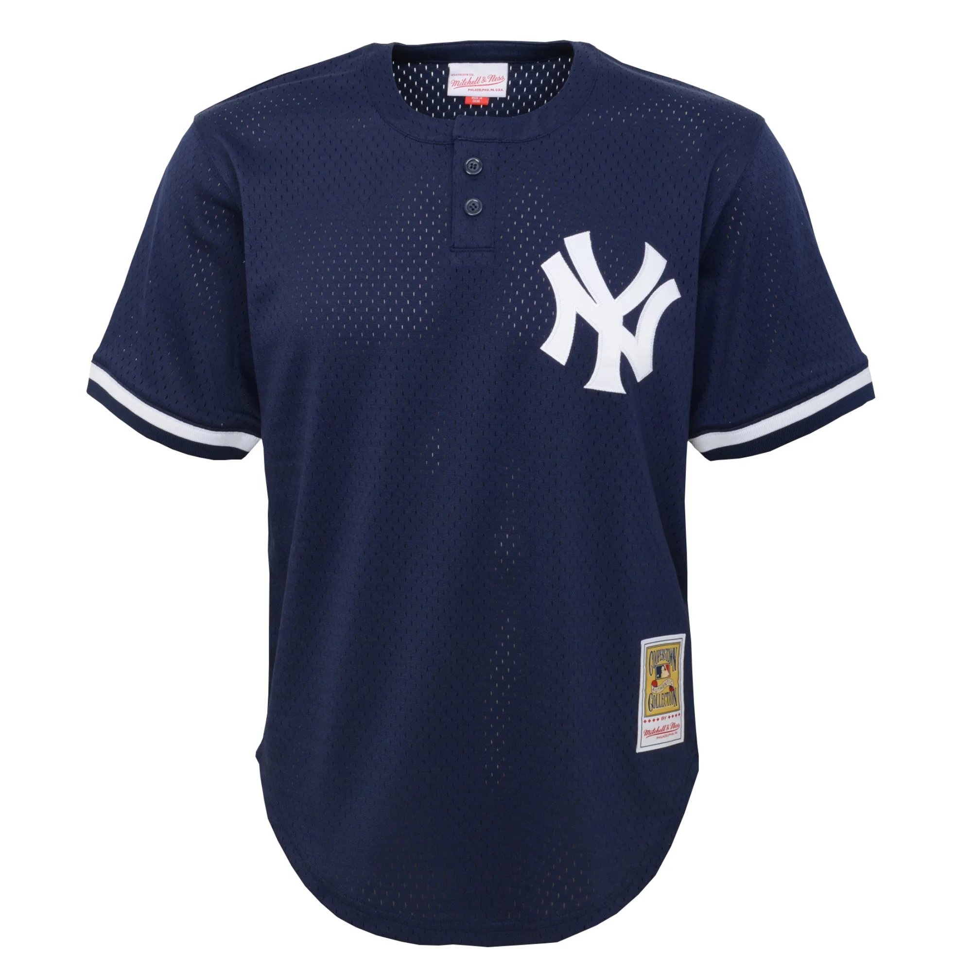 Preschool Mitchell & Ness Derek Jeter Navy New York Yankees Cooperstown Collection-Mesh Batting Practice Jersey