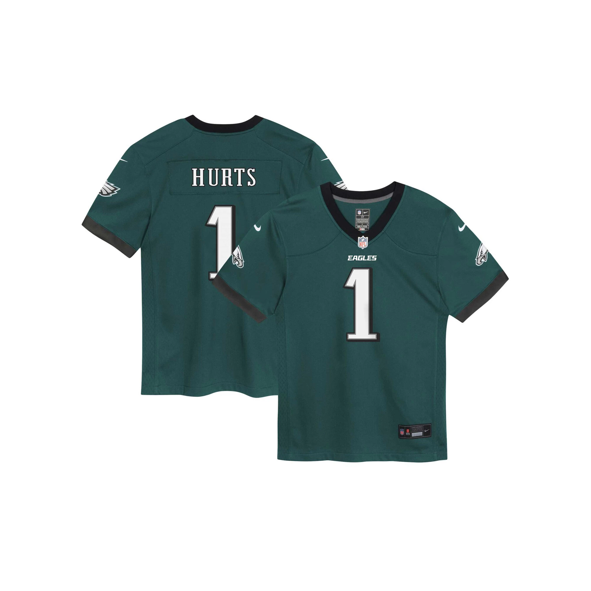 Preschool Nike Jalen Hurts Midnight Green Philadelphia Eagles Game Jersey