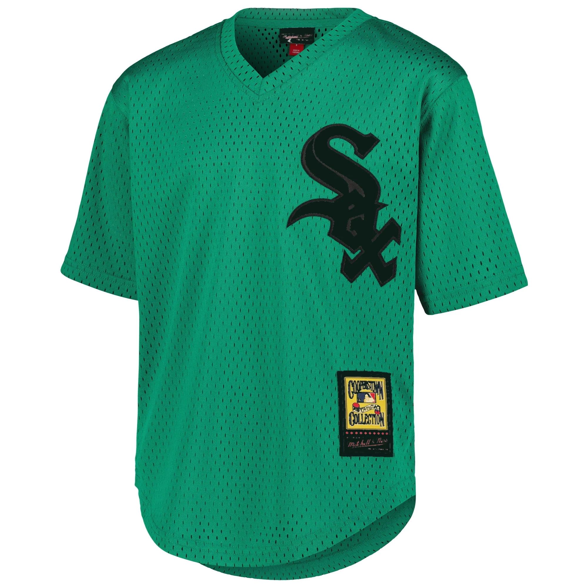 Youth Mitchell & Ness Frank Thomas Green Chicago White Sox Cooperstown Collection-Mesh Batting Practice Jersey
