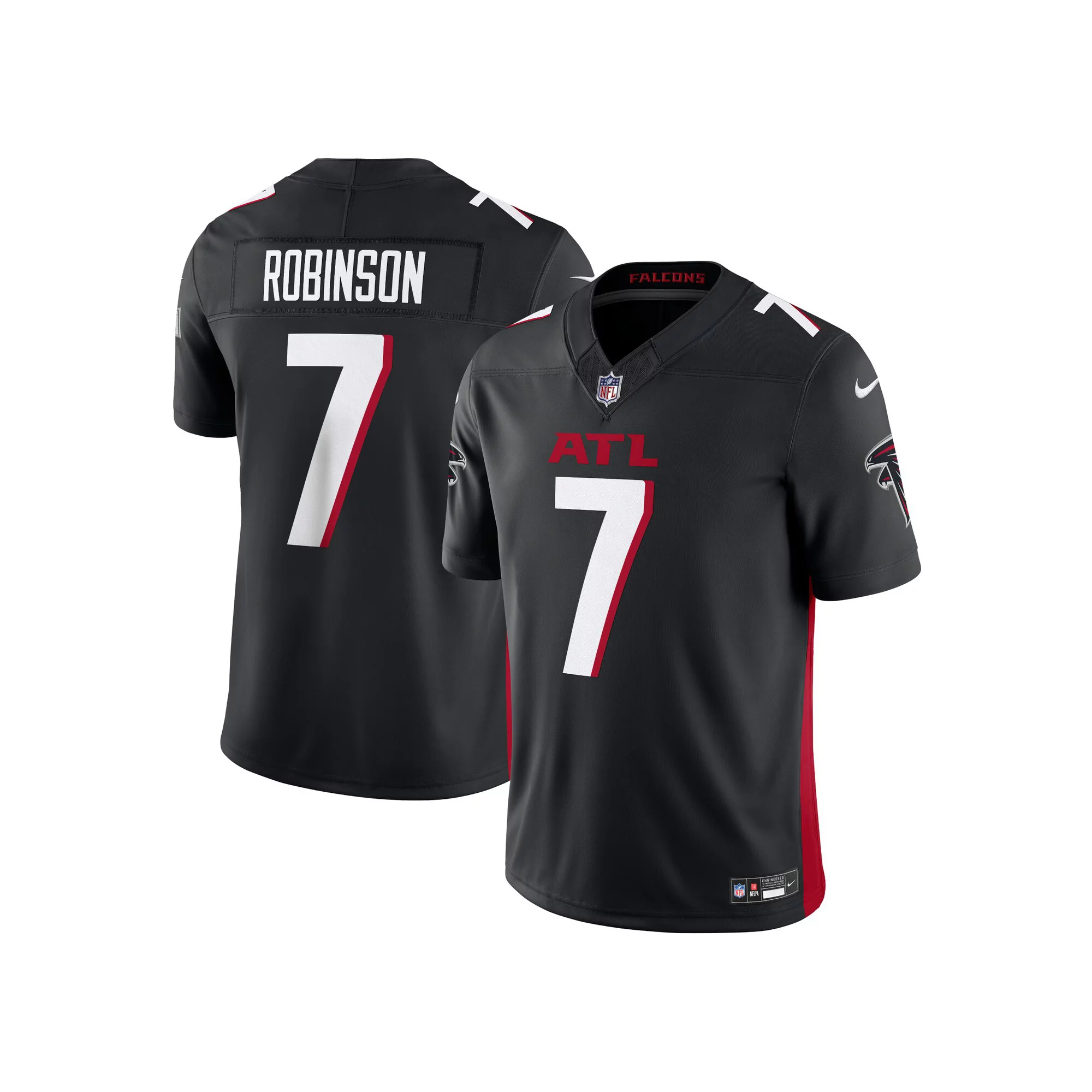 Men's Nike Bijan Robinson Black Atlanta Falcons Vapor F.U.S.E. Limited Jersey