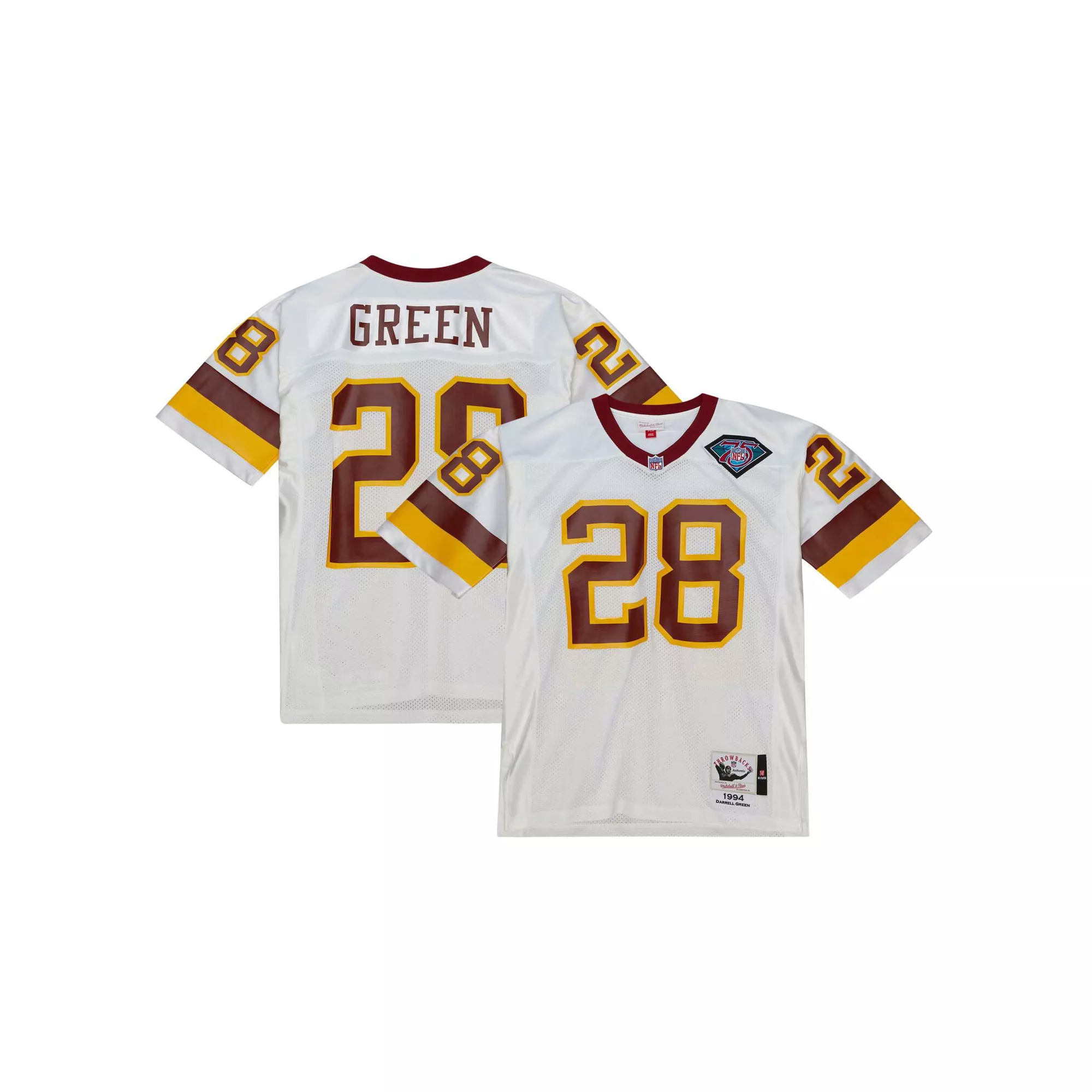 Men's Mitchell & Ness Darrell Green White Washington Commanders 2004 Authentic Throwback Retired Player Jersey