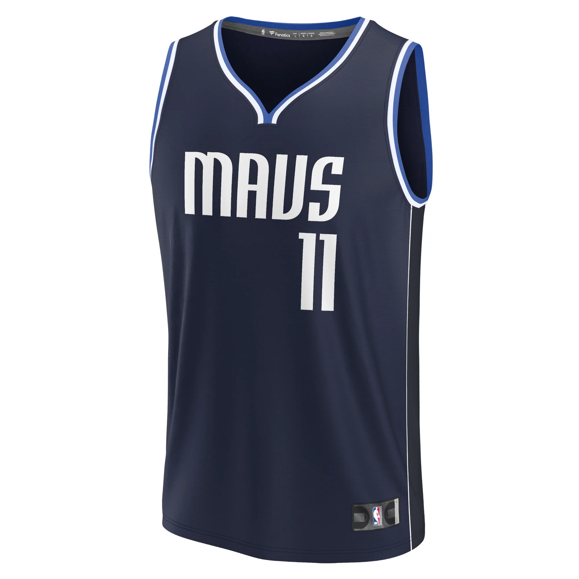 Men's Fanatics Tim Hardaway Jr. Navy Dallas Mavericks Fast Break Replica Player Jersey - Statement Edition