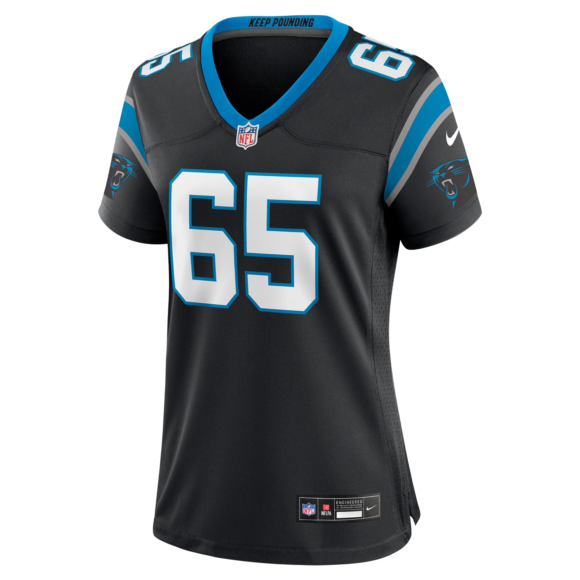 J.D. DiRenzo Carolina Panthers Nike Women's  Game Jersey -  Black