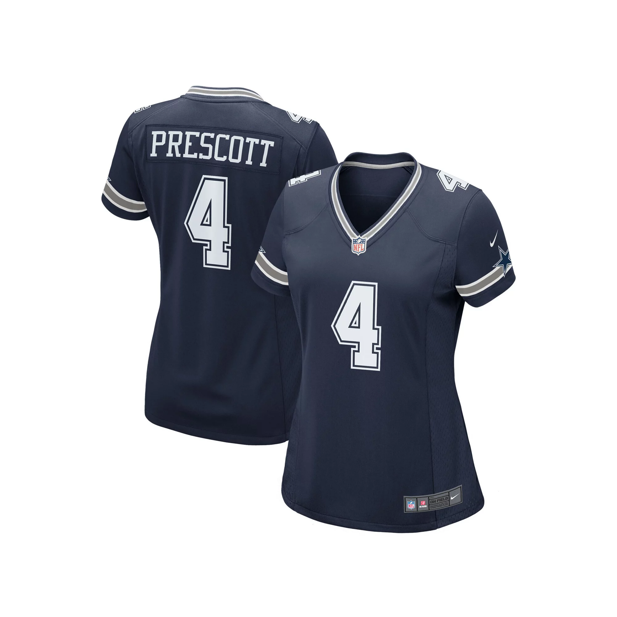 Women's Nike Dak Prescott Navy Dallas Cowboys Game Team Jersey