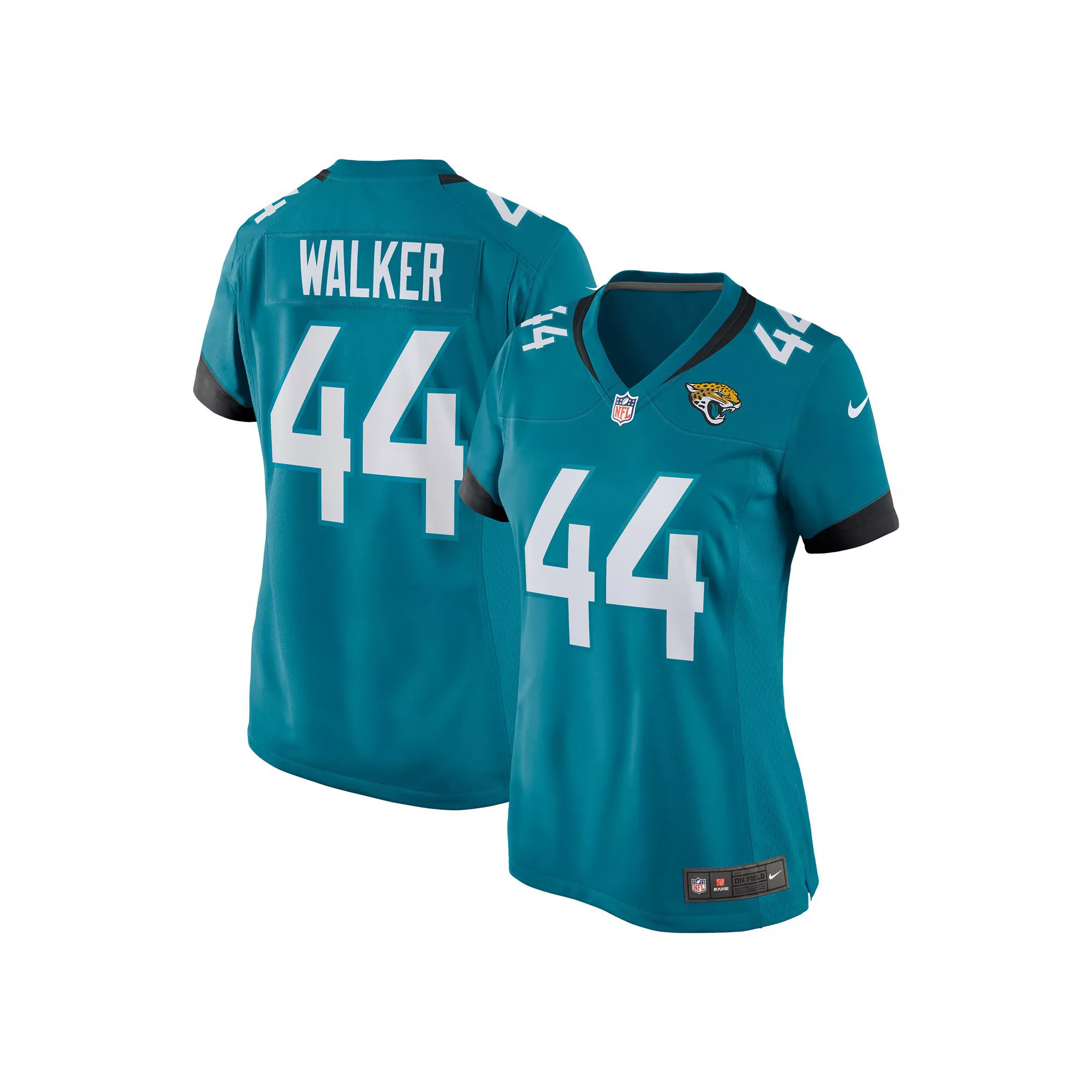 Women's Nike Travon Walker Teal Jacksonville Jaguars 2022 NFL Draft First Round Pick Game Jersey