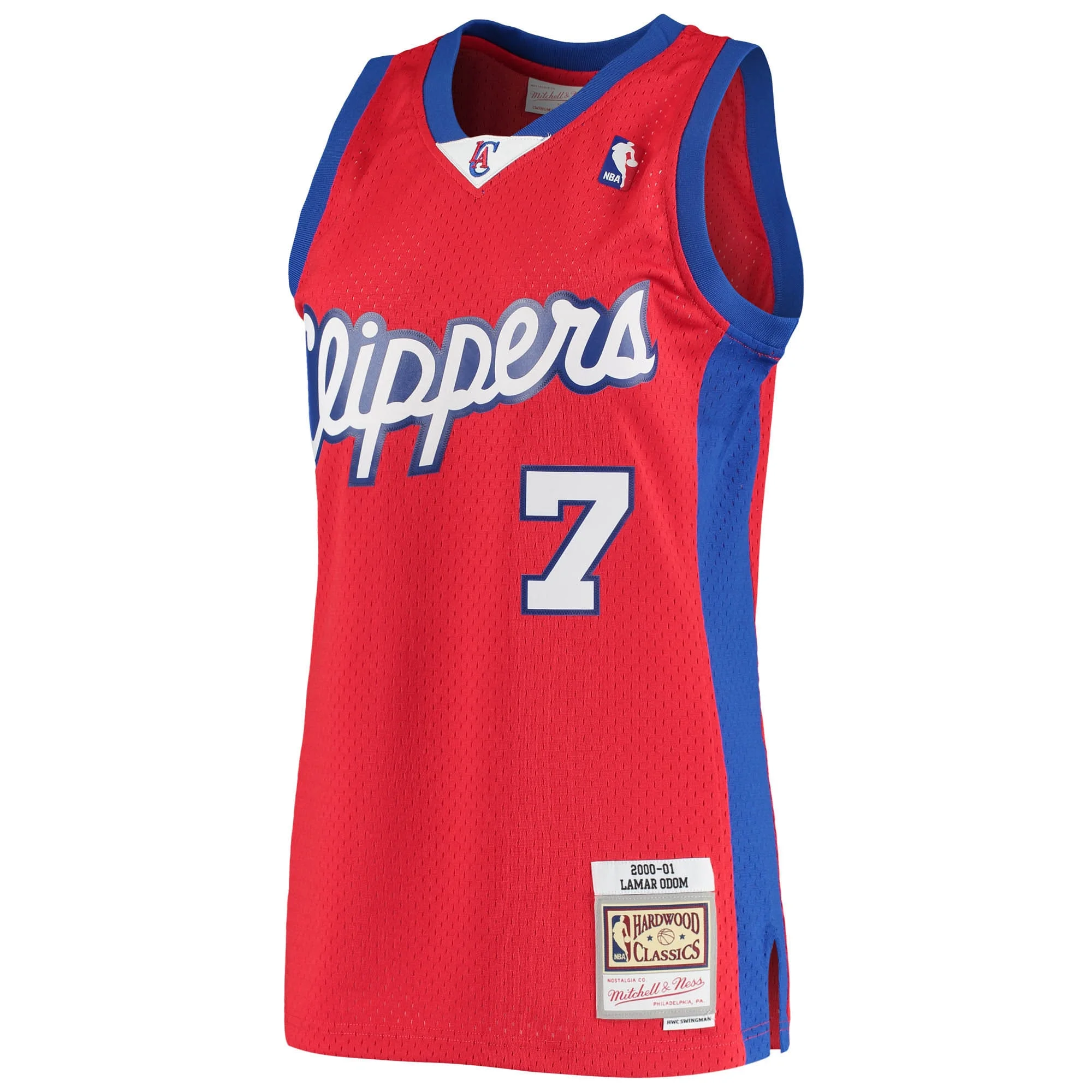 Lamar Odom LA Clippers Mitchell & Ness 2000/01 Hardwood Classics Swingman Jersey - Statement Edition - Red