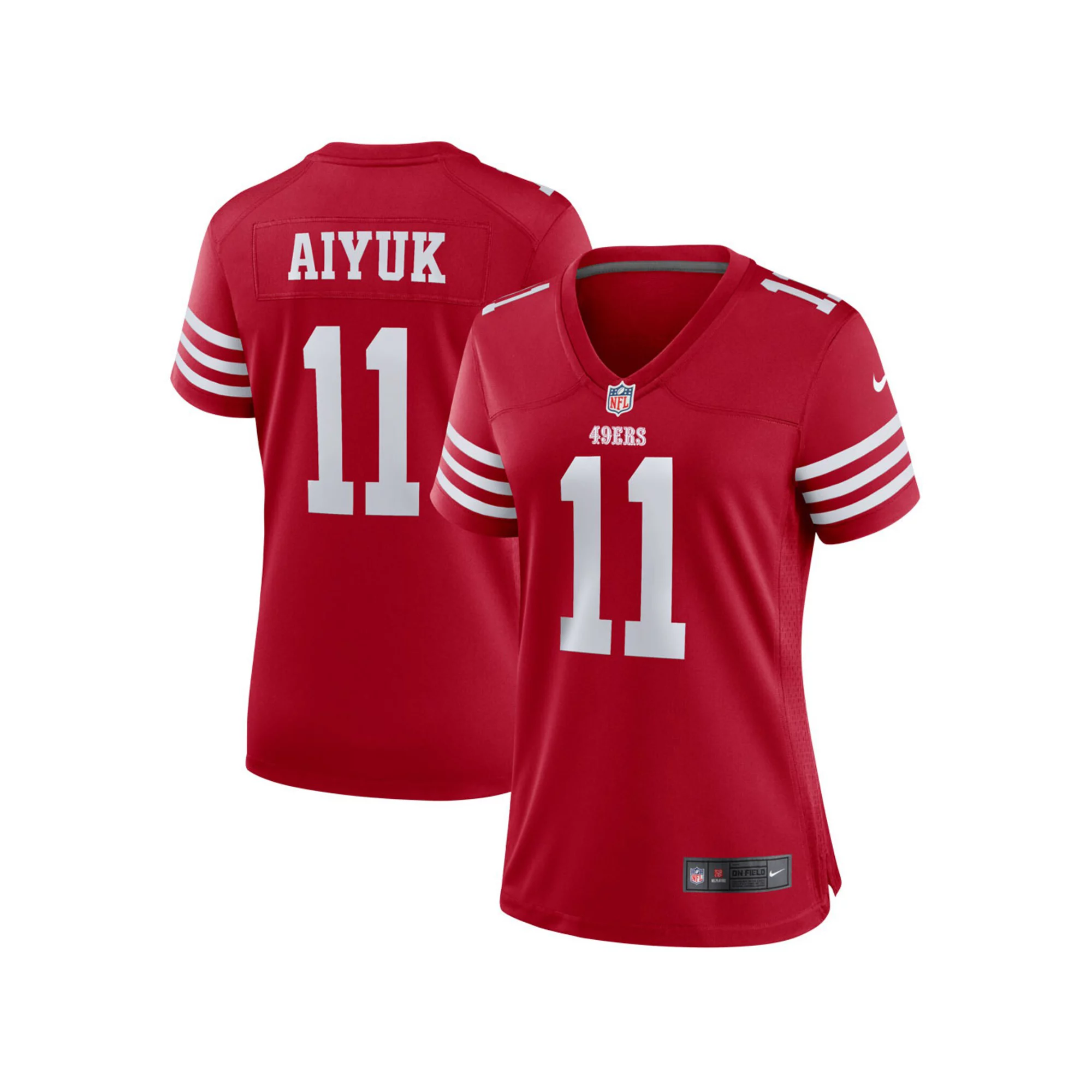 Women's Nike Brandon Aiyuk Scarlet San Francisco 49ers Player Jersey