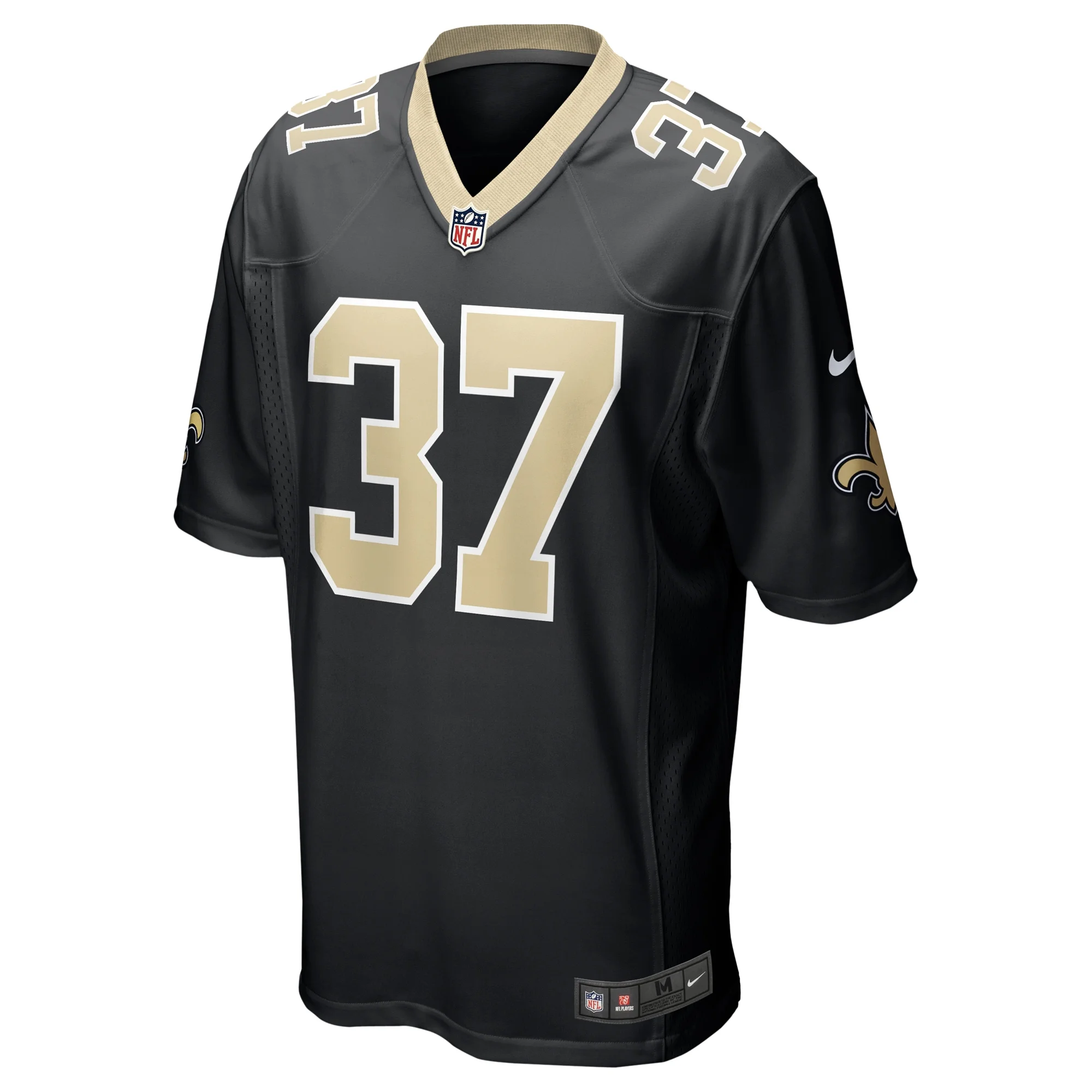 Men's Nike Jordan Mims Black New Orleans Saints Team Game Jersey