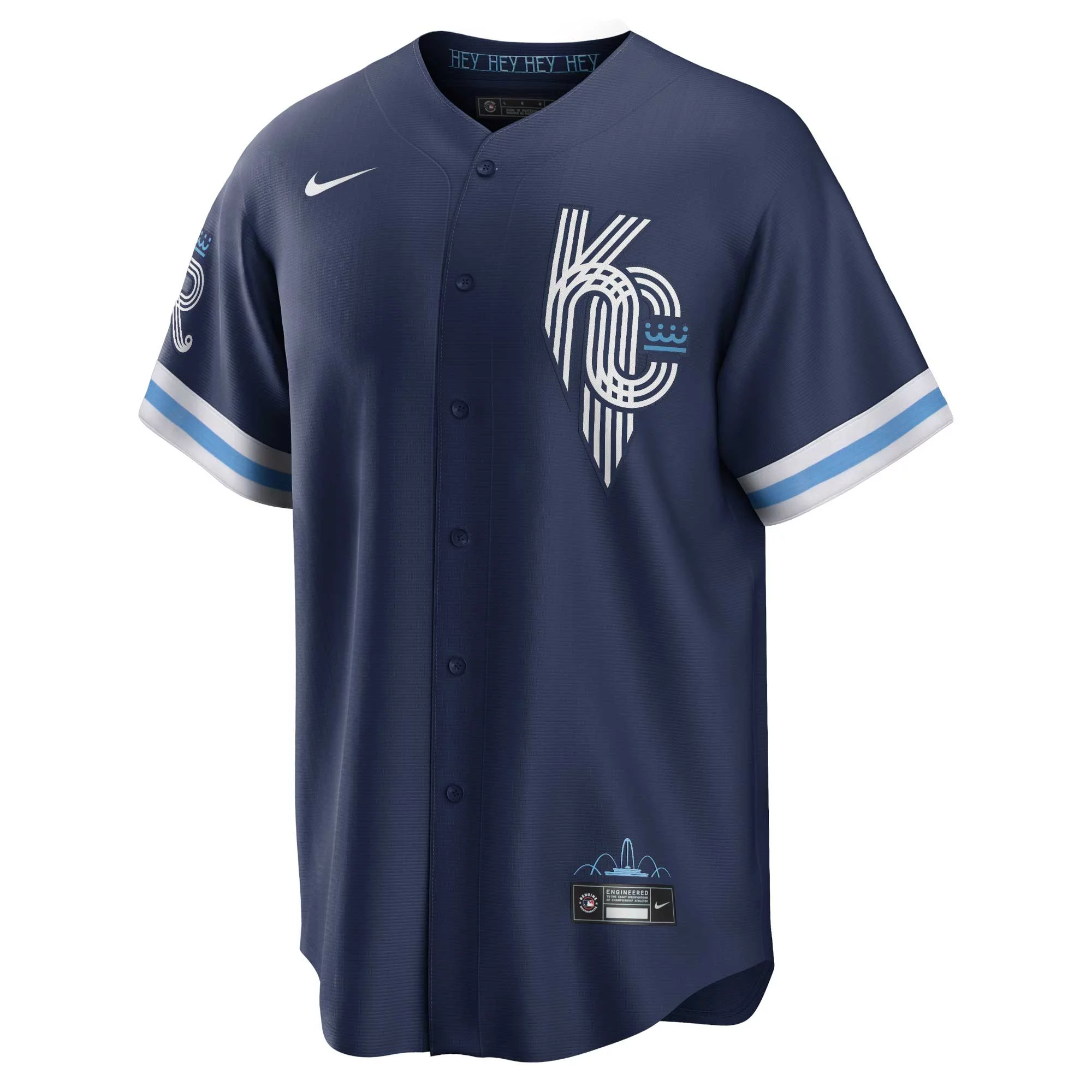 Men's Nike Bo Jackson Navy Kansas City Royals City Connect Replica Player Jersey