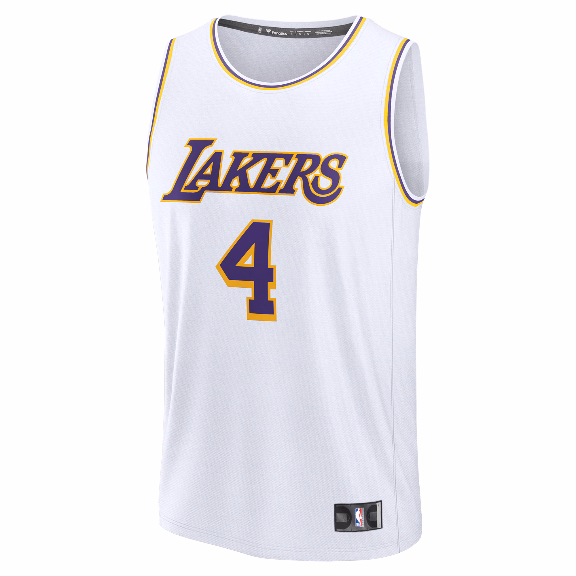 Dalton Knecht Los Angeles Lakers Fanatics Fast Break Replica Player Jersey - Association Edition - White