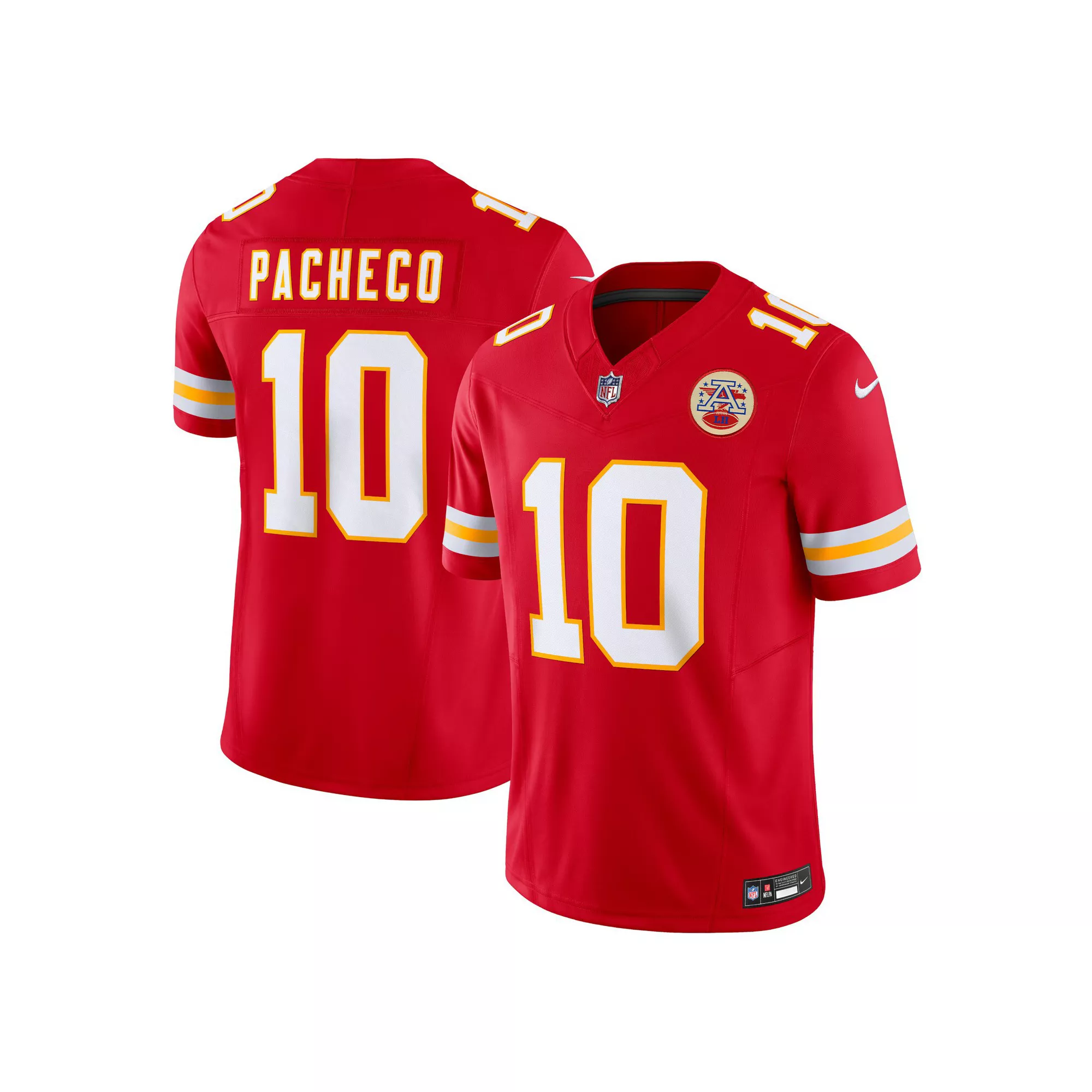 Men's Nike Isiah Pacheco Red Kansas City Chiefs Vapor F.U.S.E. Limited Jersey
