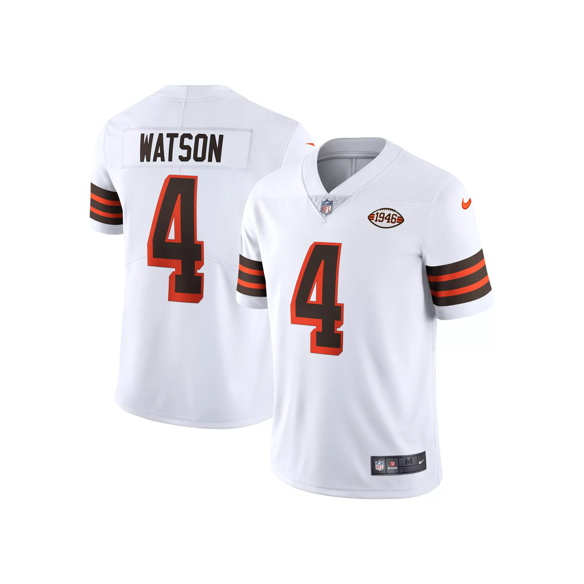 Men's Nike Deshaun Watson White Cleveland Browns 2021 Alternate Vapor Limited Jersey