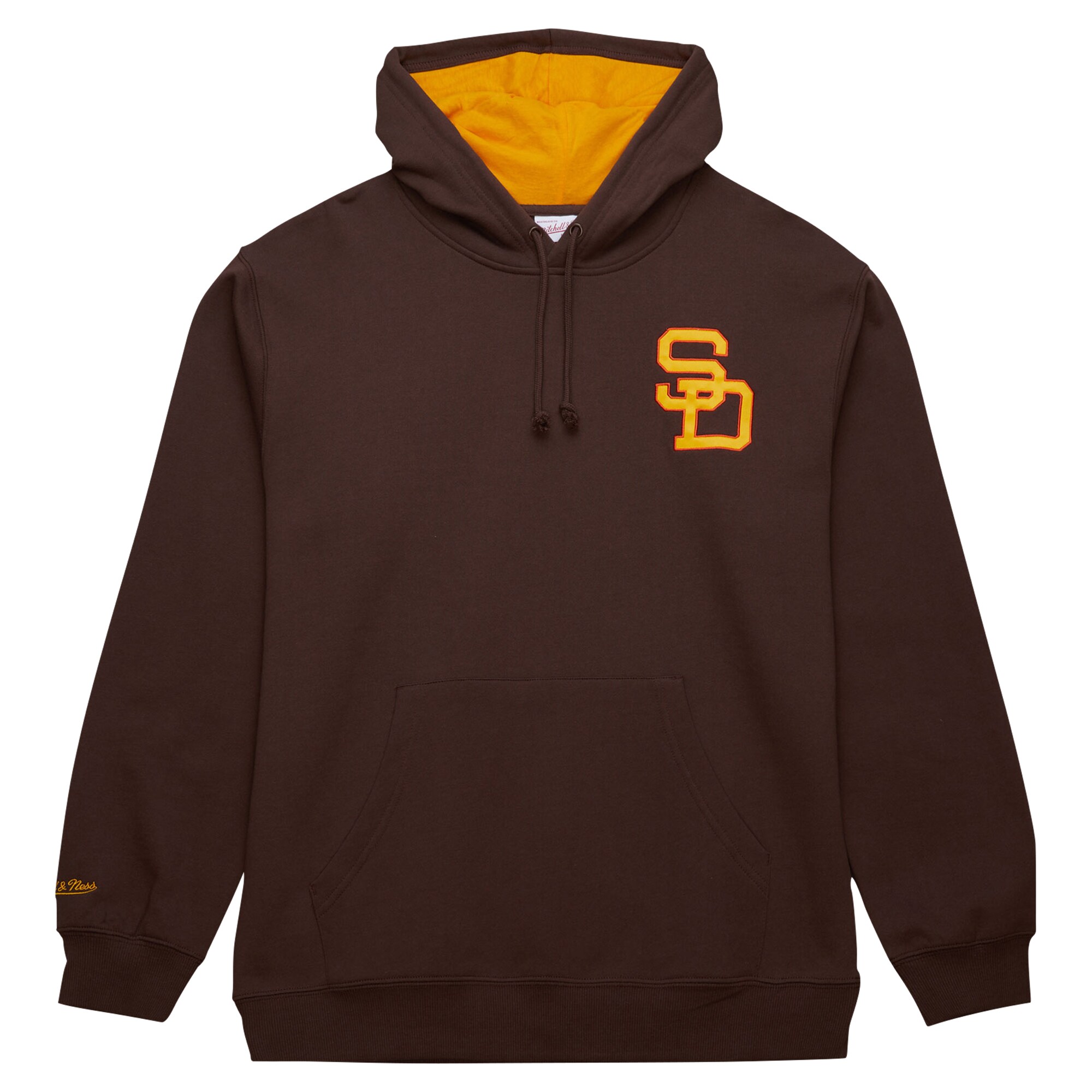Tony Gwynn San Diego Padres Mitchell & Ness Vintage Logo Name & Number Pullover Hoodie - Brown