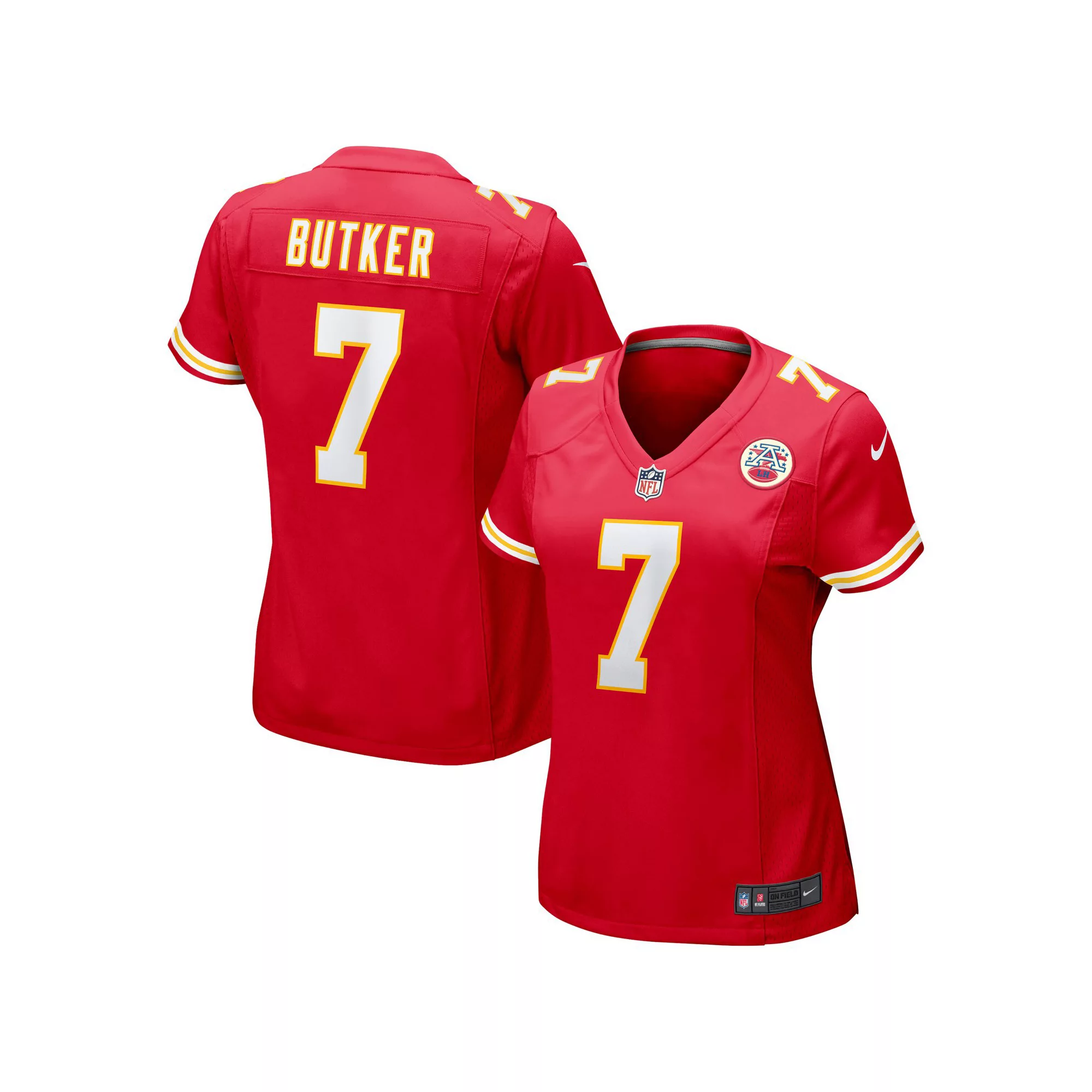 Women's Nike Harrison Butker Red Kansas City Chiefs Game Jersey