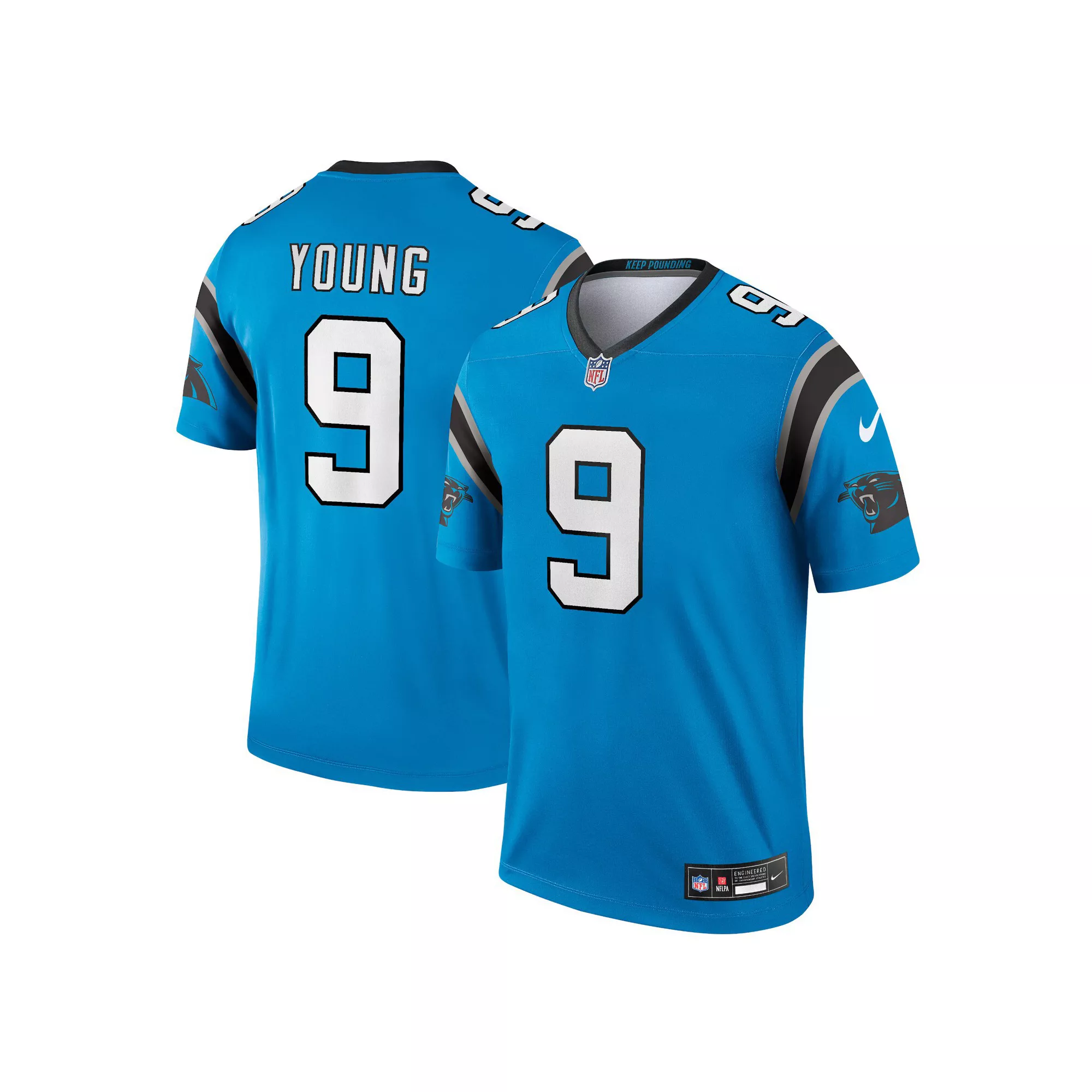 Men's Nike Bryce Young Blue Carolina Panthers  Legend Jersey