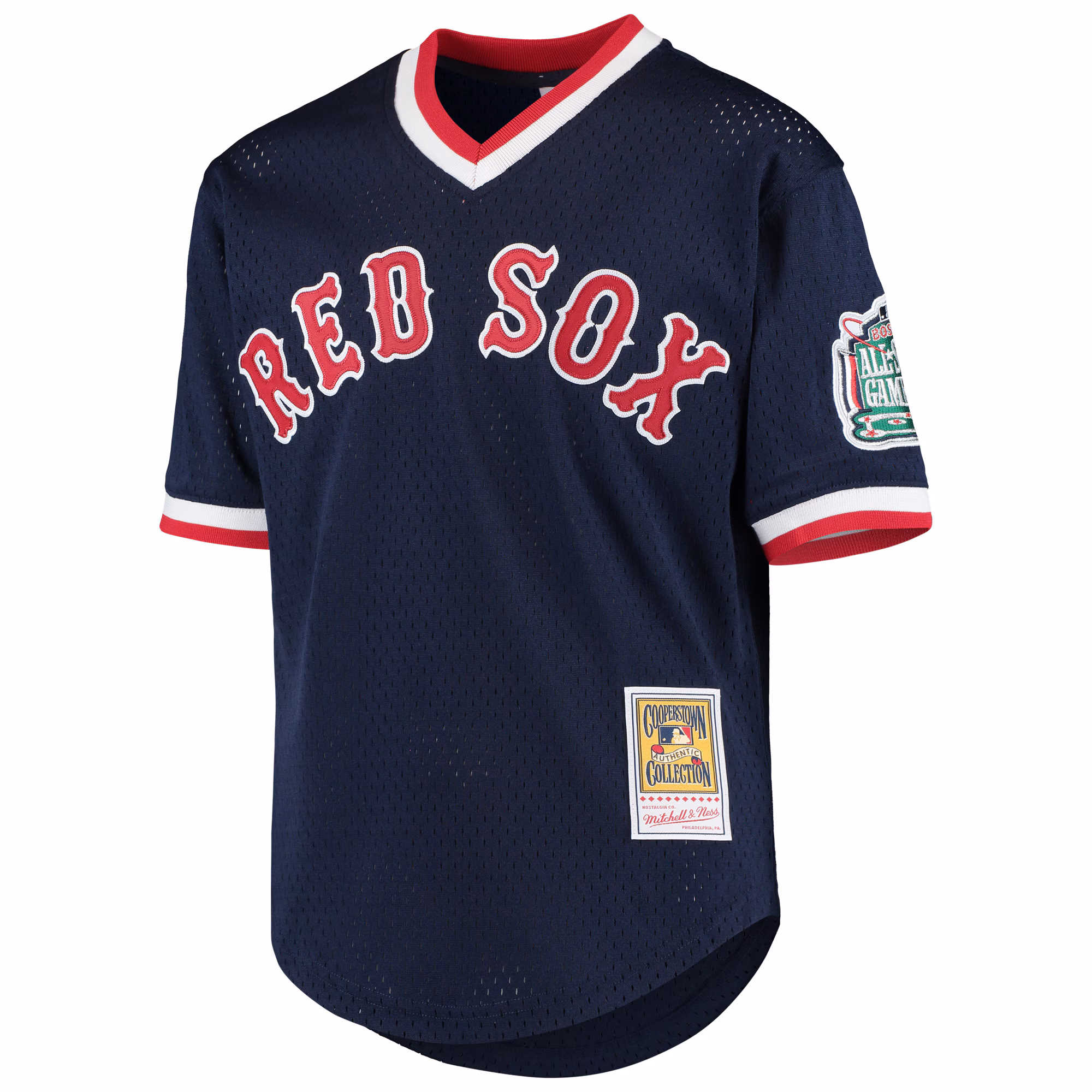 Pedro Martinez Boston Red Sox Mitchell & Ness Youth Cooperstown Collection Mesh Batting Practice Jersey - Navy